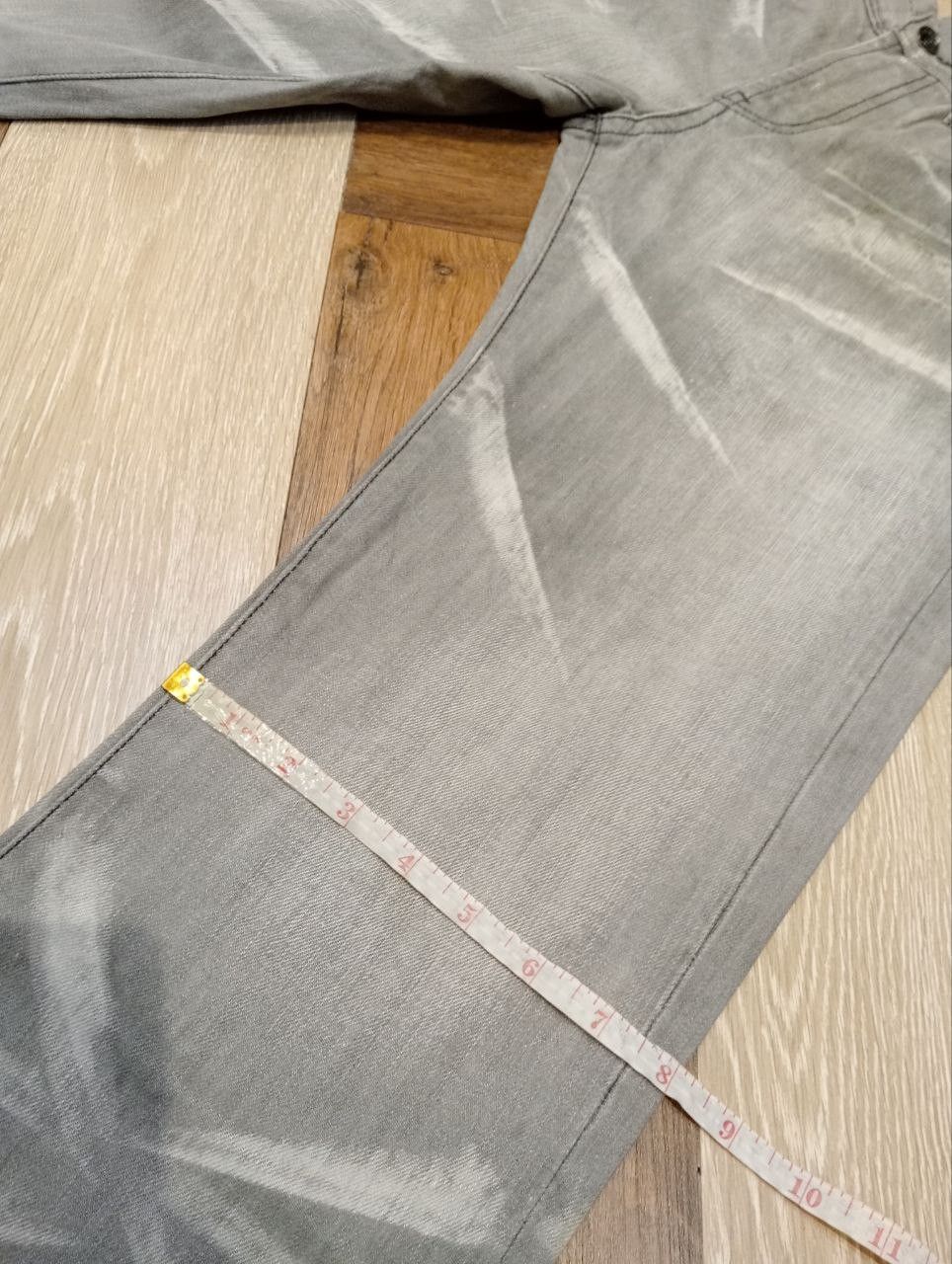 semanticdesign SEMANTIC DESIGN JAPAN GREY WASHED DENIM FLARED PANTS Size US 32 / EU 48 - 18 Thumbnail