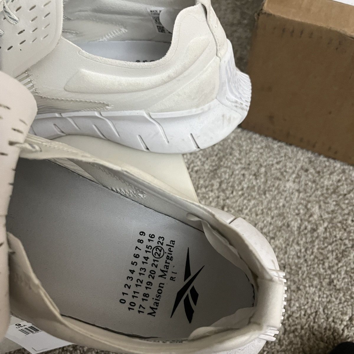 Maison Margiela × Reebok Reebok Zig 3D Storm Maison Margiela Memory Of White Size US 9 / EU 42 - 4 Thumbnail