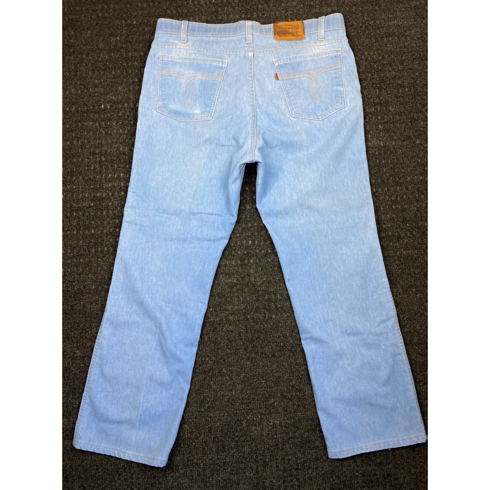 Levi's VINTAGE Levi’s Jeans Action Regular 38 x 29 Light Blue Cotton Blend USA Denim 5-Pocket Mens Jeans Size US 38 / EU 54 - 2 Thumbnail