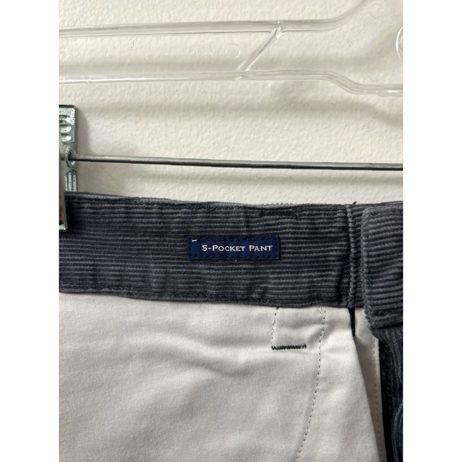 Vineyard Vines Vineyard Vines Pants Mens 32x32 Gray Corduroy 5 Pocket Zipper Button Logo Chino Trousers Size US 32 / EU 48 - 7 Thumbnail