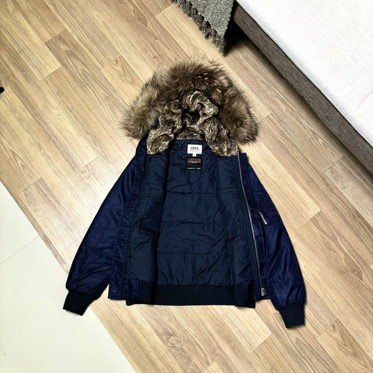 14th Addiction × If Six Was Nine × Le Grande Bleu (L.G.B.) G.O.A Kiffe bomber fur jacket ifsixwasnine lgb style Size US S / EU 44-46 / 1 - 4 Thumbnail