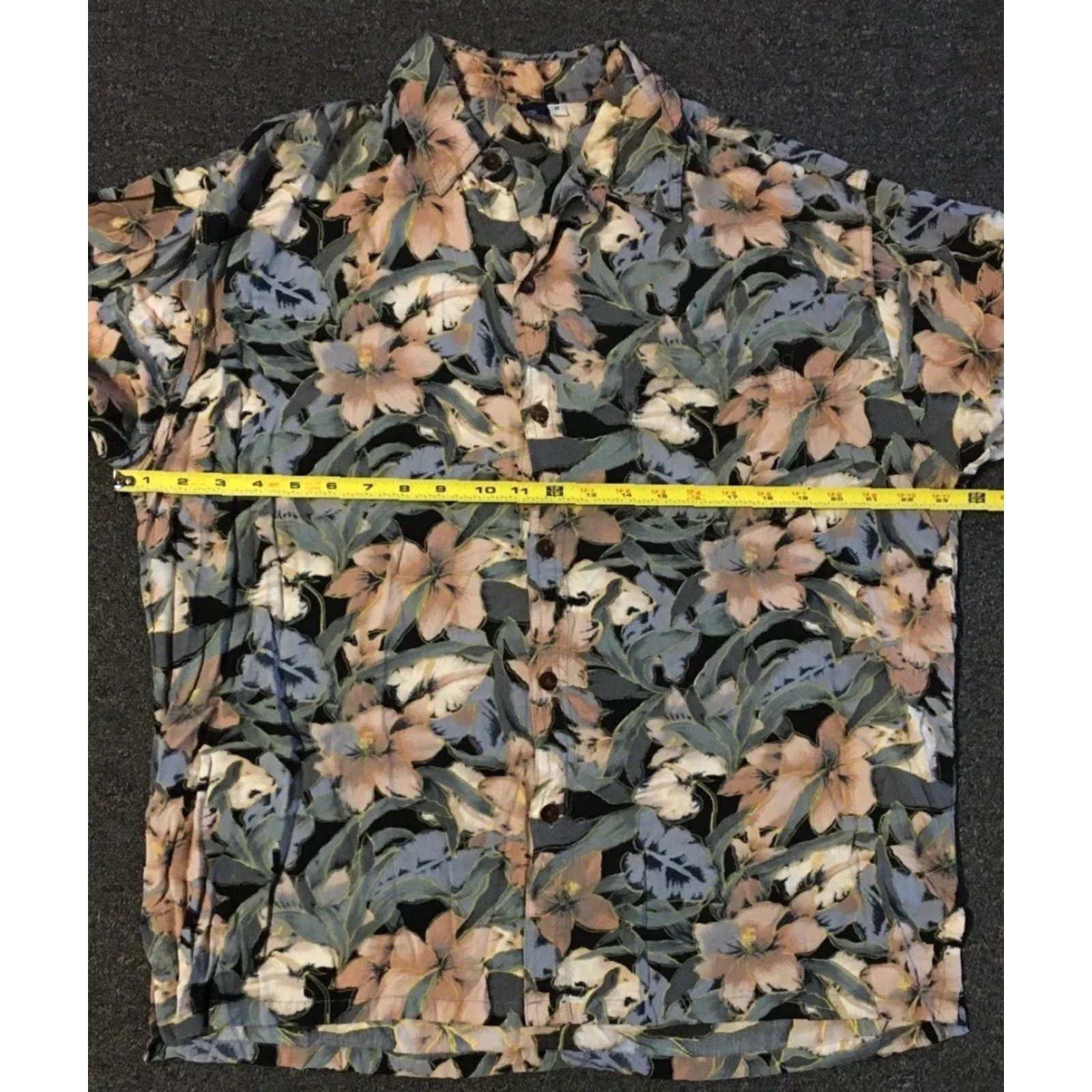 Vintage Vtg 90s Floral Rayon Hawaiian Shirt M Beach Surf Flower Abstract Art OP Maui 80s Size US M / EU 48-50 / 2 - 4 Thumbnail