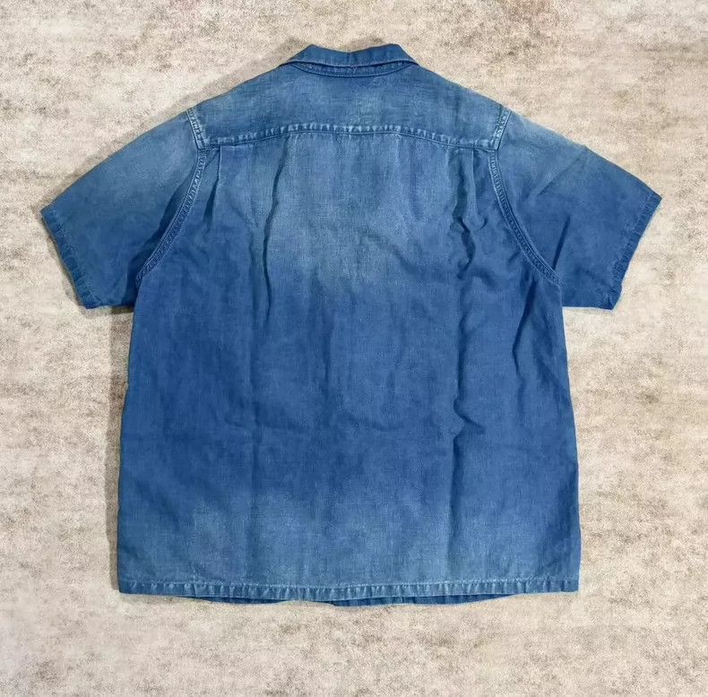 Visvim Visvim Fairway Short Sleeve Shirt Blue-2506 Size US S / EU 44-46 / 1 - 2 Thumbnail