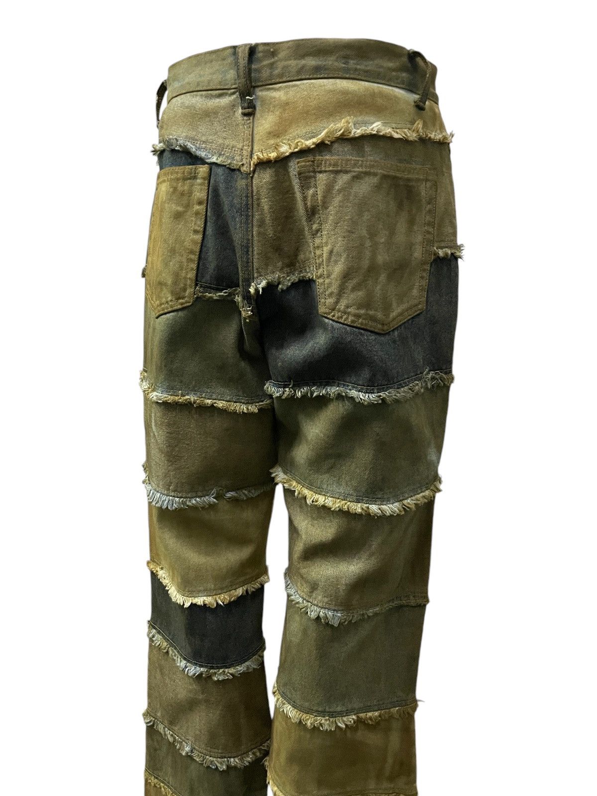 GOSTAR DE FUGA × If Six Was Nine × Shellac Mud Wash Hagi Layered Flared Jeans Japanese Brand Size US 30 / EU 46 - 6 Thumbnail