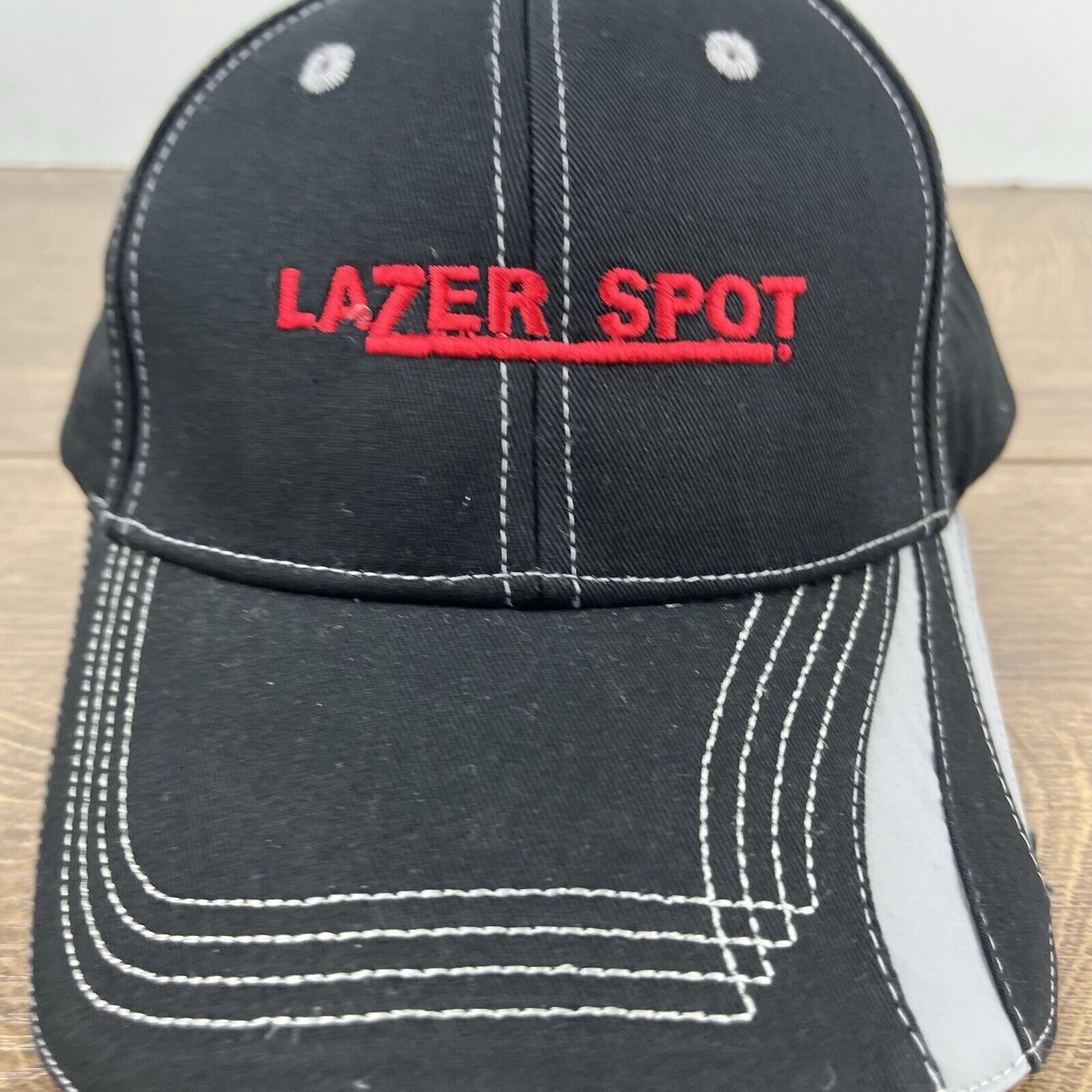 Other Lazer Spot Hat Black Cap Hat Adjustable Hat Black Adult Hat Size ONE SIZE - 6 Thumbnail
