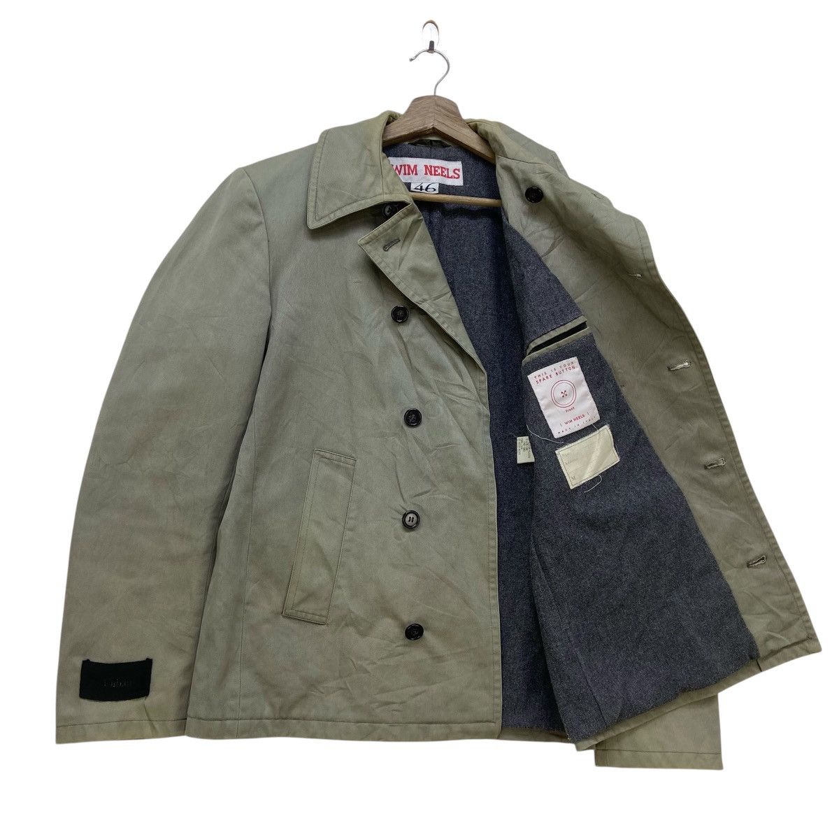 Wim Neels Wim Neels Double Breasted Worker Workwear Blanket Jacket Size US S / EU 44-46 / 1 - 3 Thumbnail