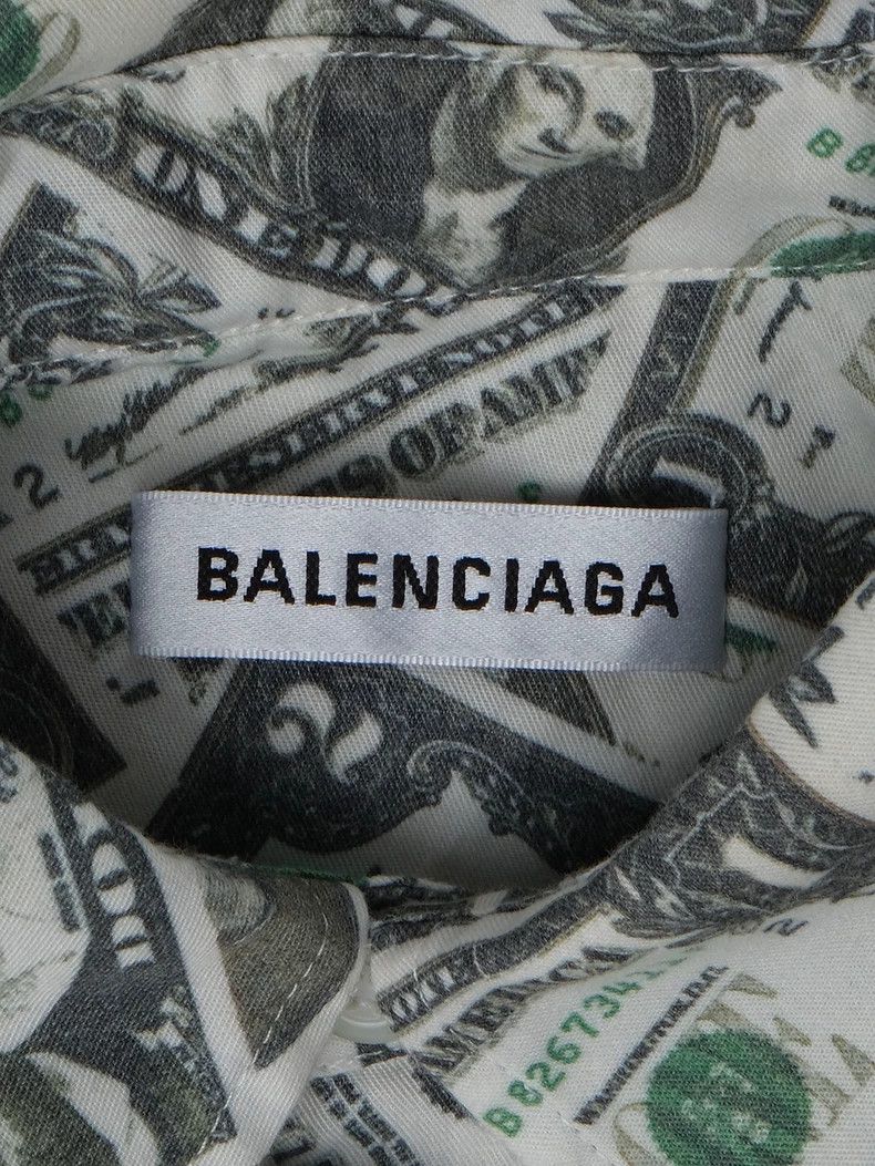 Balenciaga Balenciaga size 34 Dollar bill shirt Size XS / US 0-2 / IT 36-38 - 4 Thumbnail