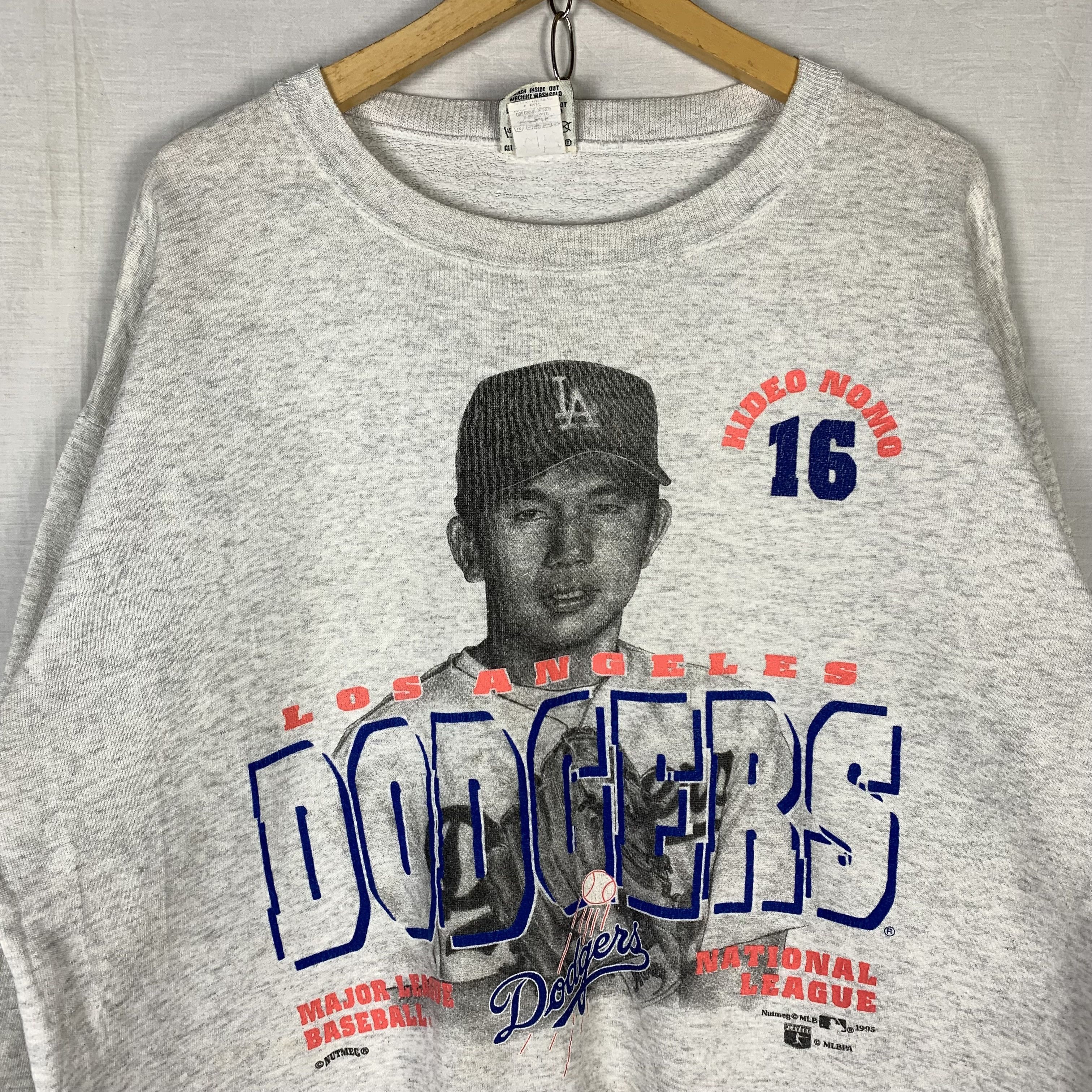 MLB Vintage MLB LA Dodgers Hideo Nomo Nutmeg Sweatshirt Crewneck Size US L / EU 52-54 / 3 - 2 Thumbnail