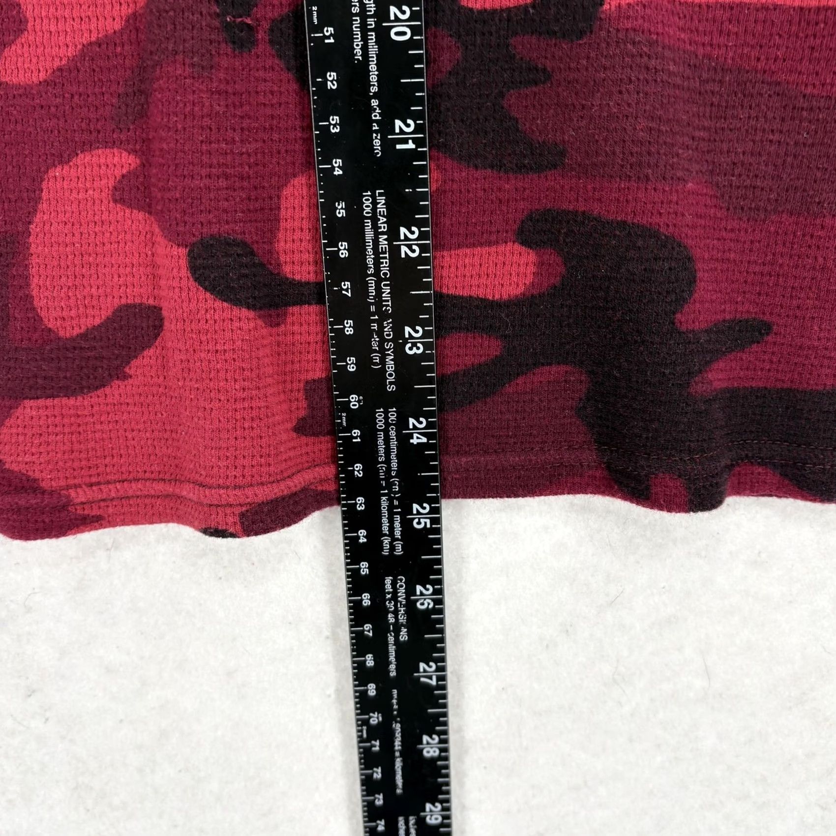 Polo Ralph Lauren Polo Ralph Lauren Shirt Mens Large Red Camo Thermal Waffle Knit Long Sleeve Pony Size US L / EU 52-54 / 3 - 6 Thumbnail