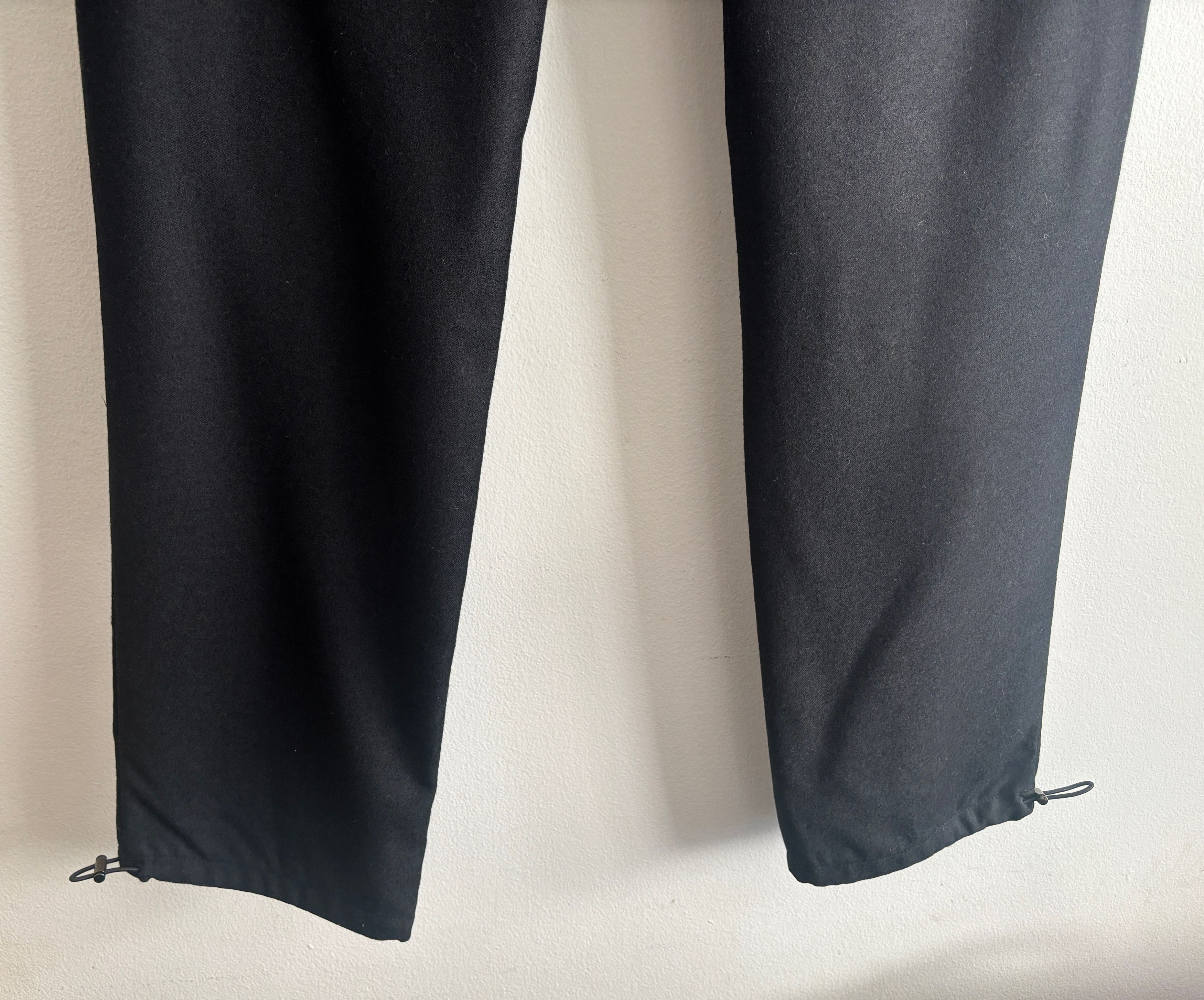 Acne Studios $315 Black Wool Drawstring Hem Lounge Pants -38 Size US 38 / EU 54 - 9 Thumbnail