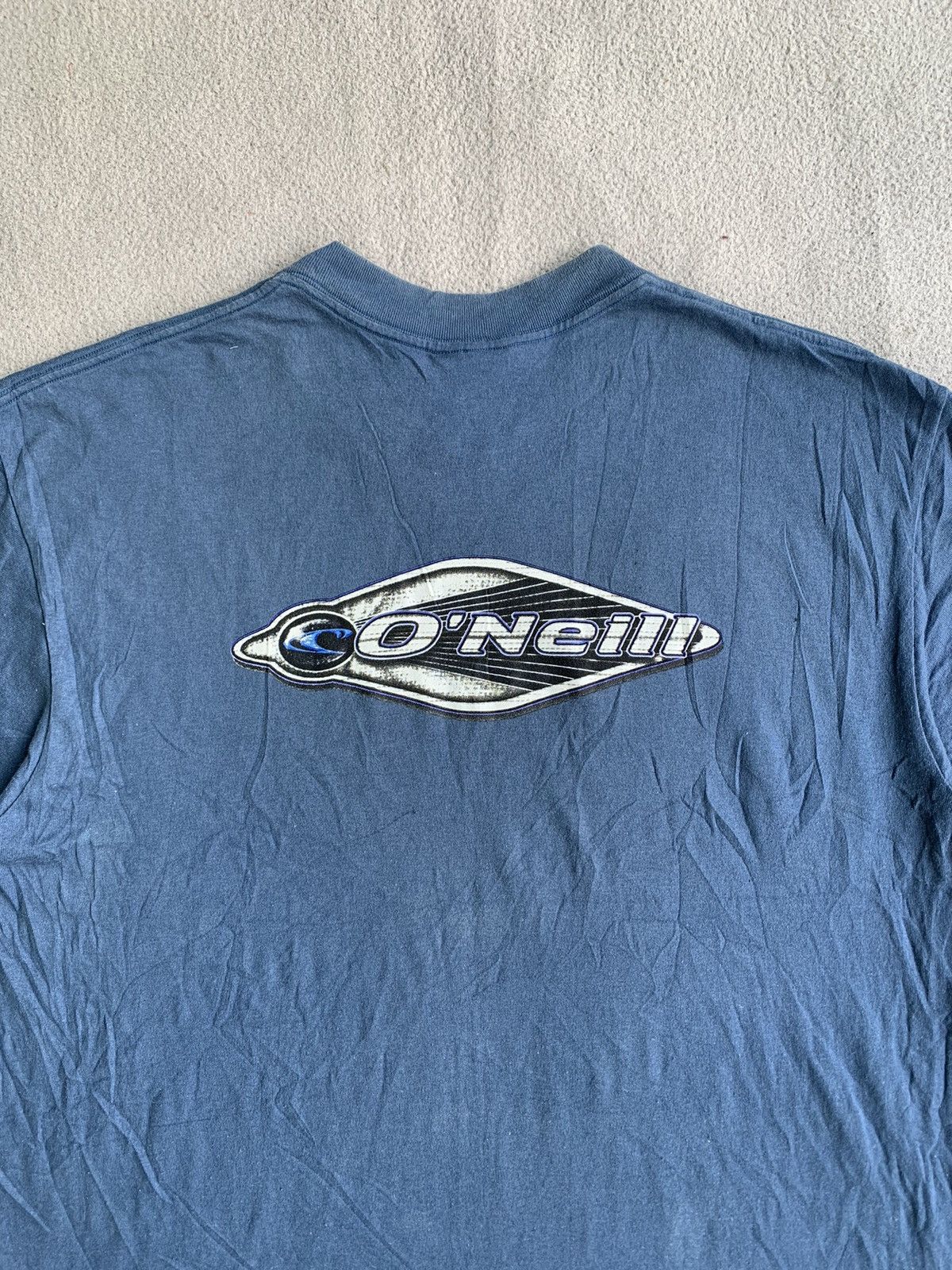 O'Neill × Vintage Vintage Oneill Big Logo Fade Tee Shirt Surf Size US L / EU 52-54 / 3 - 3 Thumbnail