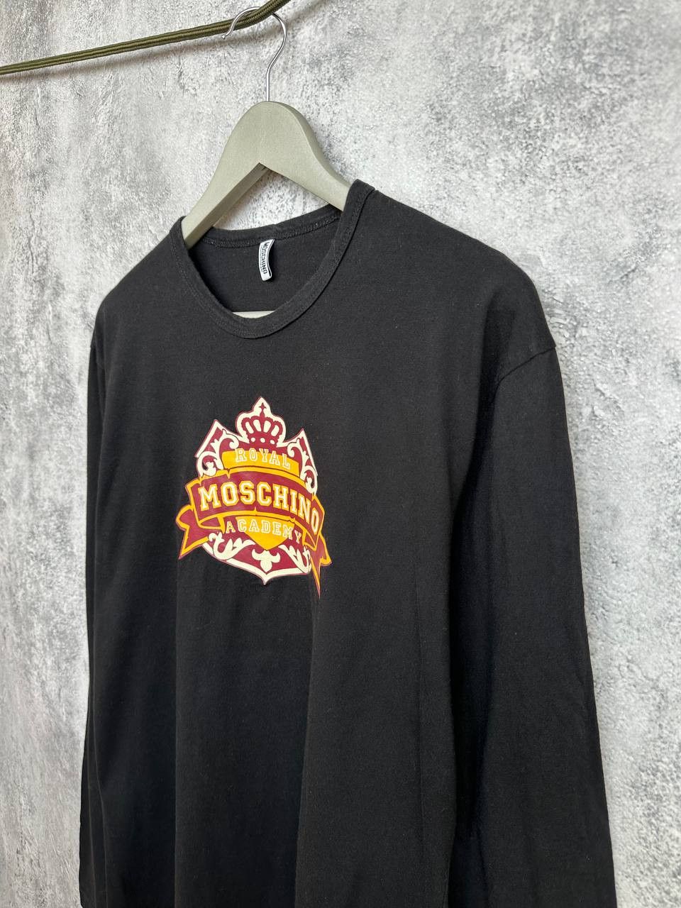 Moschino Moschino Royal Academy Print Long Sleeve T-Shirt Black Crew Size US XL / EU 56 / 4 - 5 Thumbnail