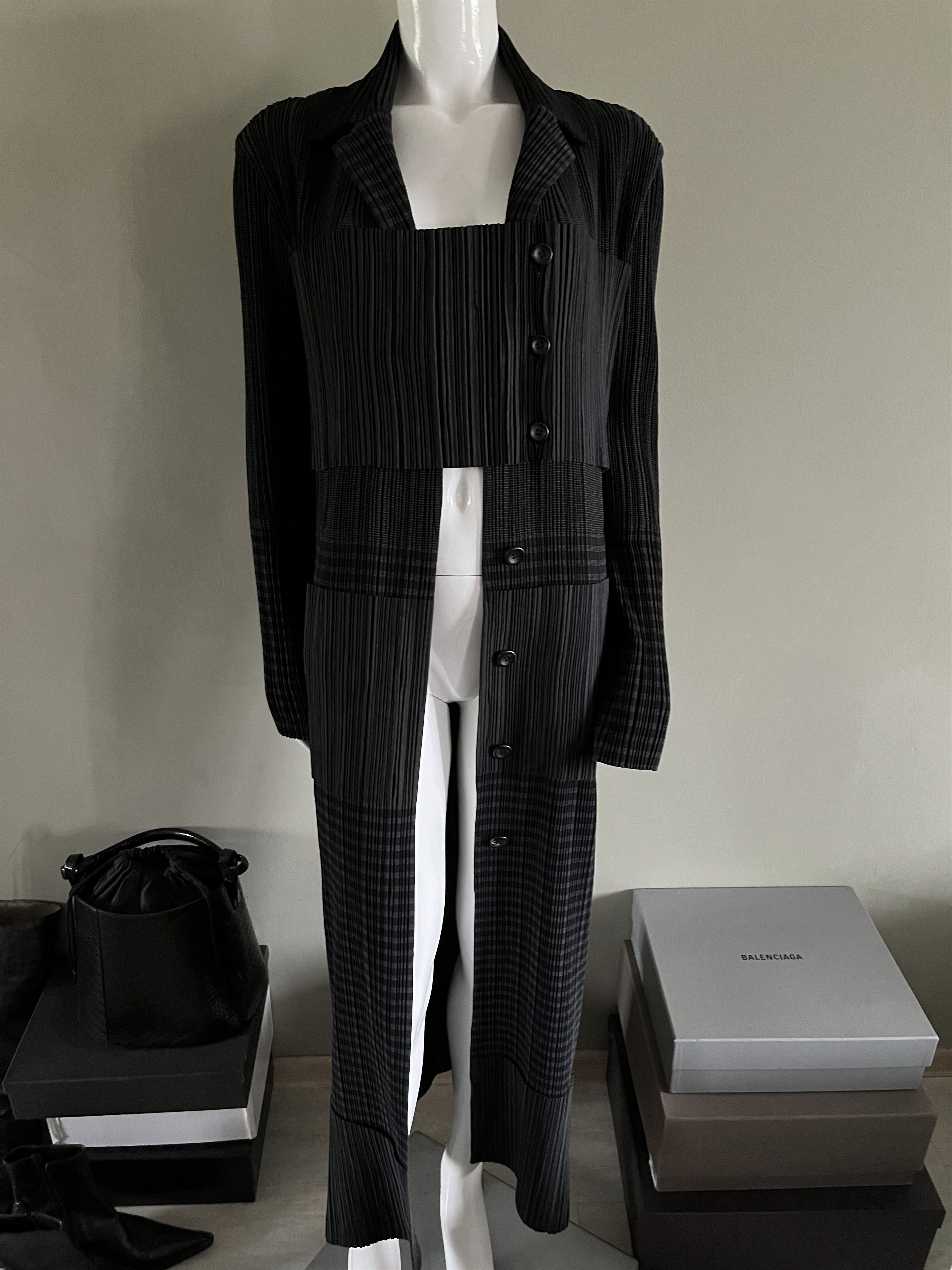 Issey Miyake Issey Miyake Coat Rare Mainline Size L / US 10 / IT 46 - 13 Thumbnail