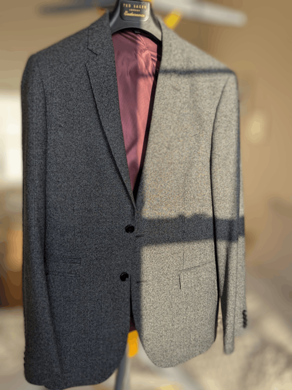 Express Black and Grey Glenplaid Suit - Express Size 40L - 1 Thumbnail