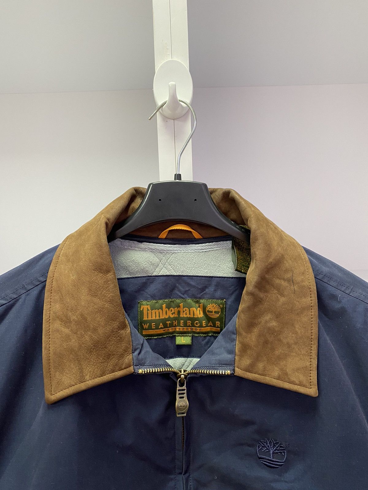 Timberland × Vintage Vintage Timberland Weathergear Waterproof Jacket Dark Blue Size US L / EU 52-54 / 3 - 6 Thumbnail
