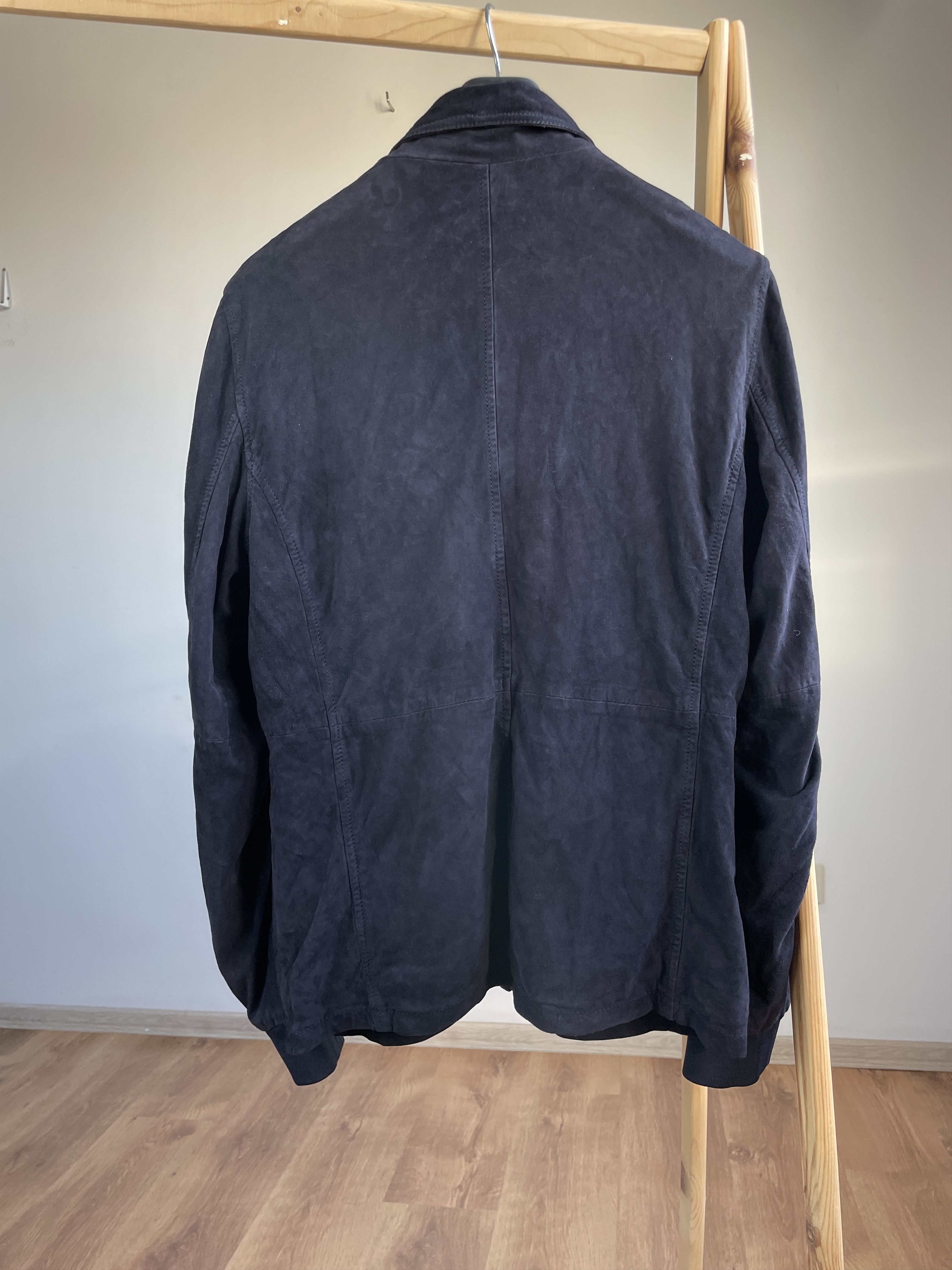 Scotch & Soda Scotch & Soda Purple Suede Leather Bomber Jacket Size L Size US L / EU 52-54 / 3 - 2 Thumbnail