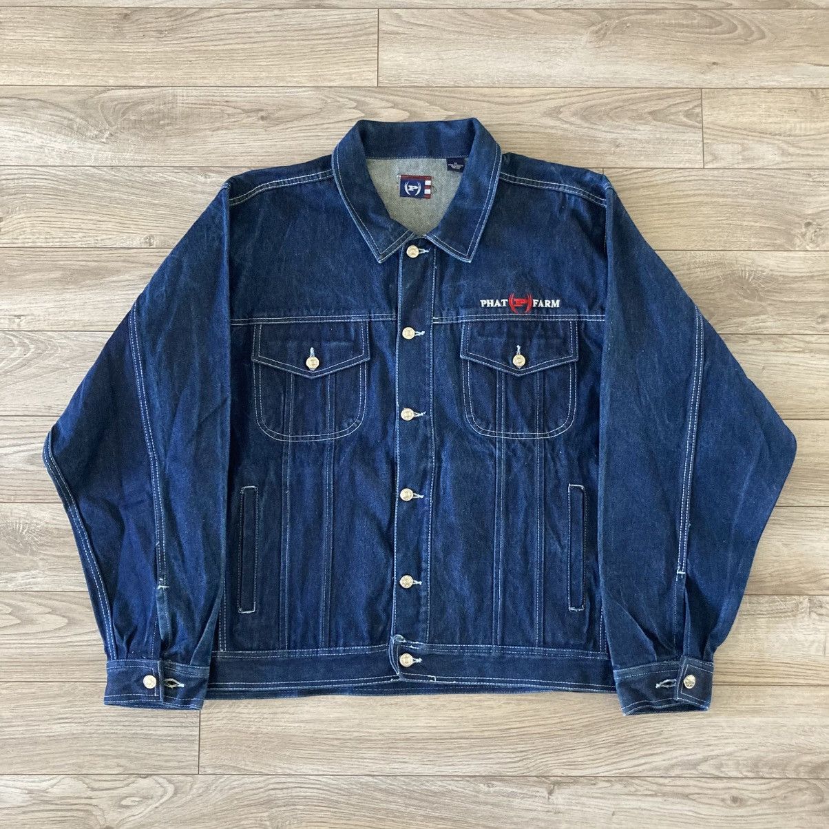 Phat Farm vintage phat farm jean jacket Size US XL / EU 56 / 4 - 2 Thumbnail