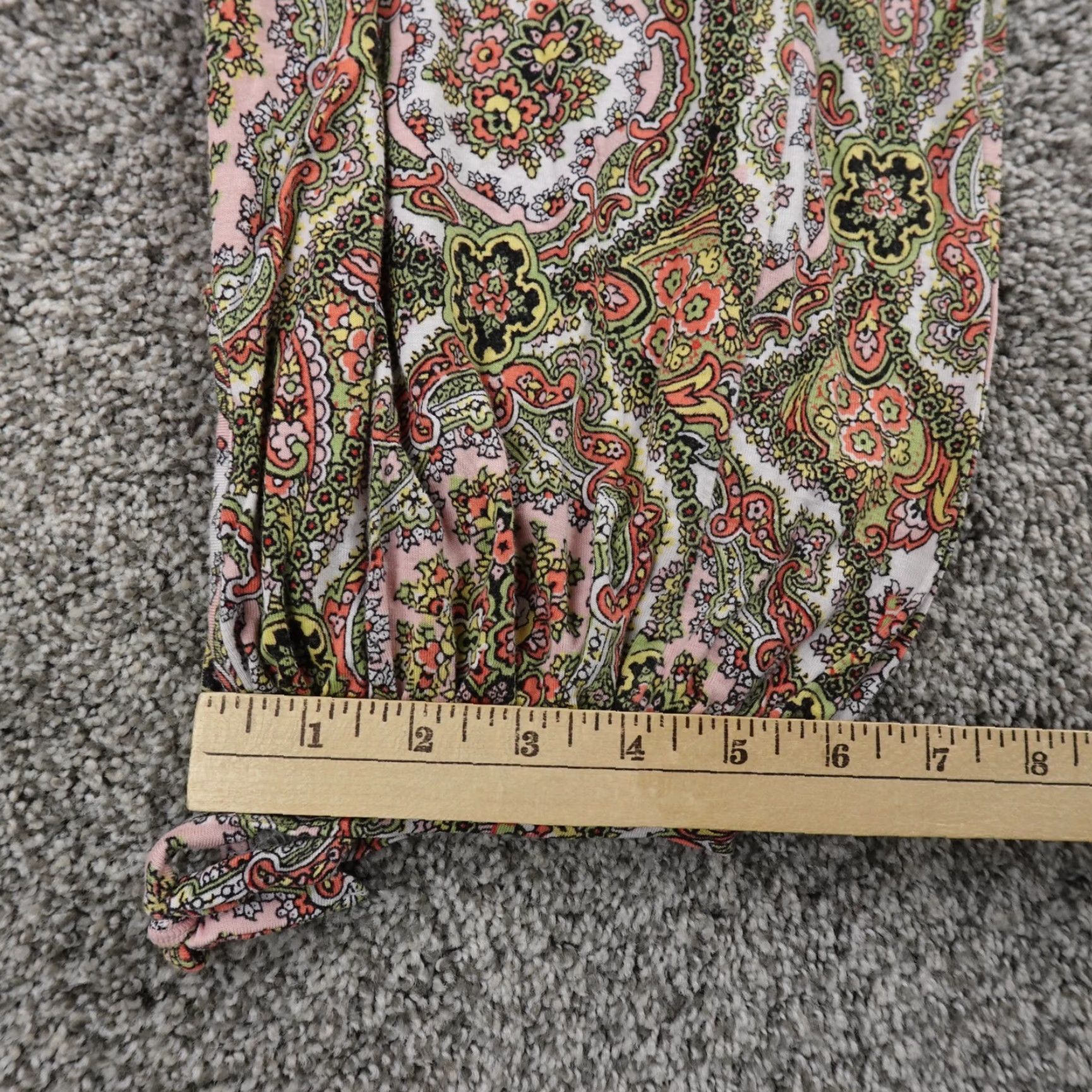 Anthropologie Anthropologie Pants Womens S Pull On Floral Paisley Harem Joggers Boho High Rise Drawstring Size 28" / US 6 / IT 42 - 2 Thumbnail