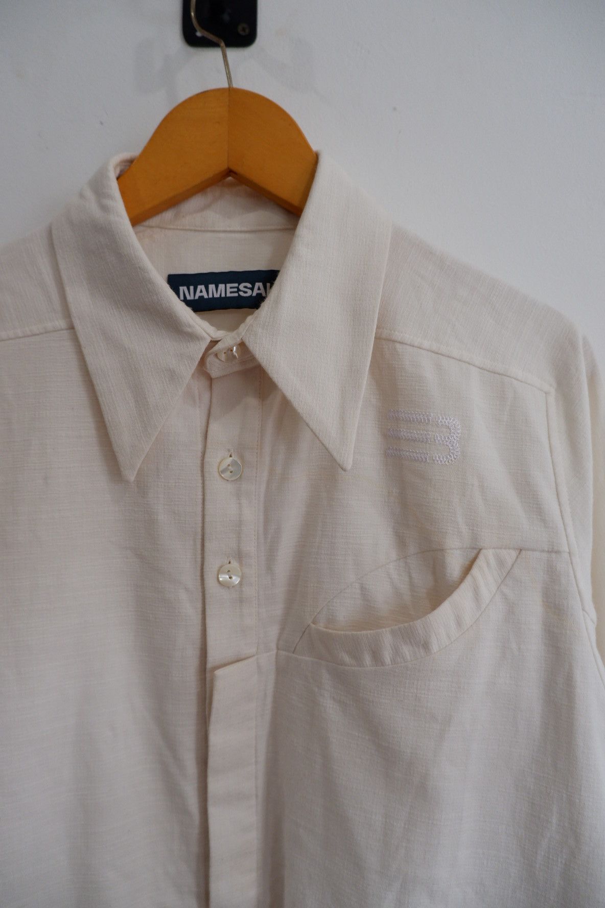 Namesake Cotton Shirt Oversized in White, Men's — image 6 of 6