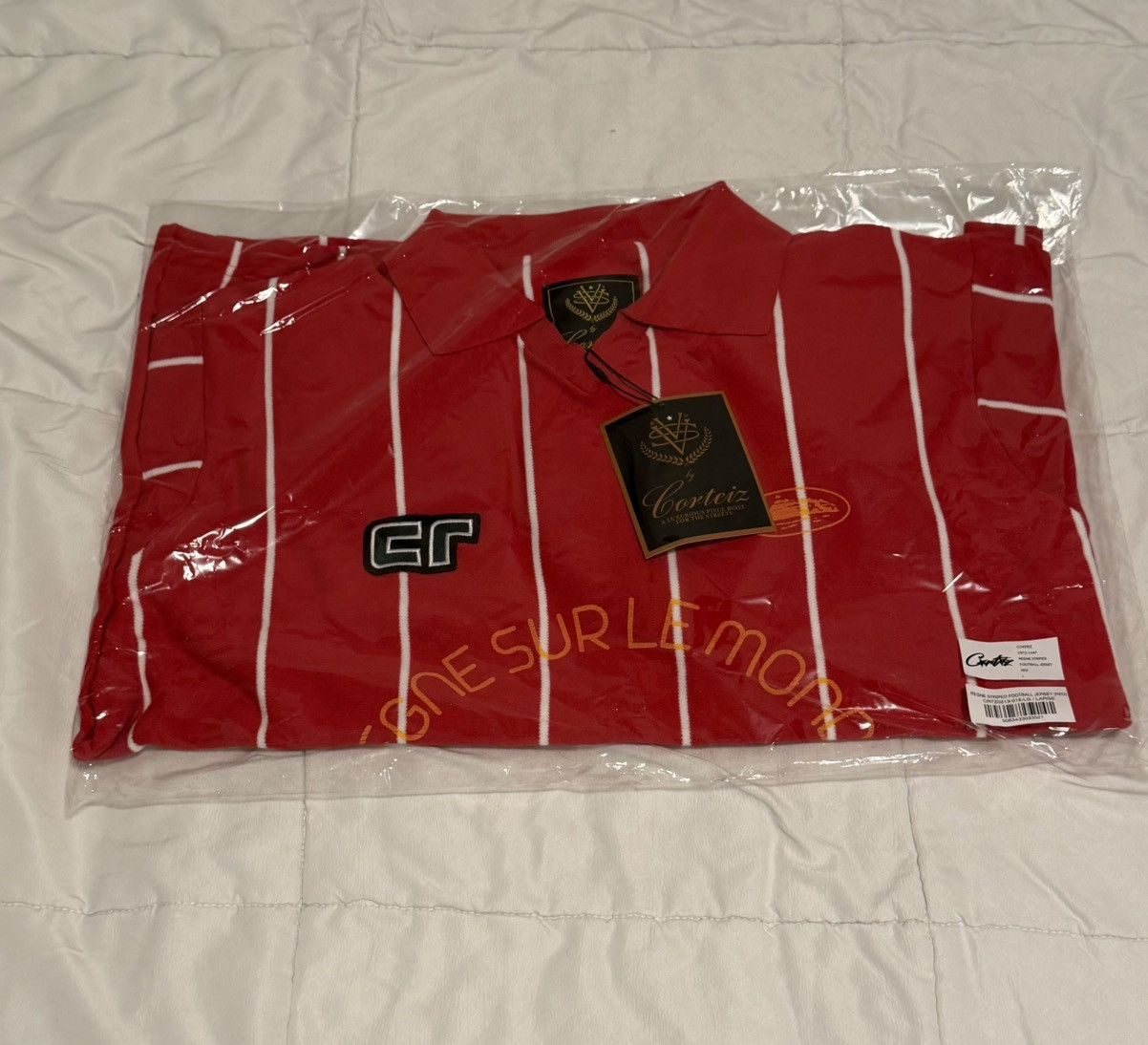 Corteiz Corteiz Monde Knit LS Jersey (Red) Size L – Brand New Size US L / EU 52-54 / 3 - 3 Thumbnail
