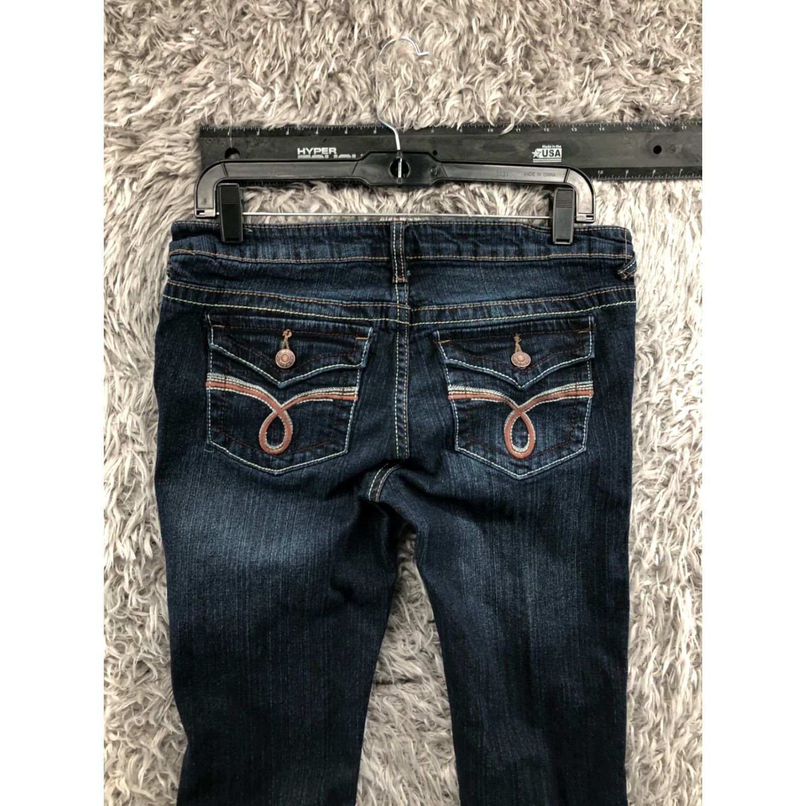 Vintage Rue21 Slim Boot Jeans Womens Juniors Size 5/6 Medium Wash Blue 5-Pocket Denim Jeans Rue 21 Slim Boot Womens Size 27" / US 4 / IT 40 - 6 Thumbnail