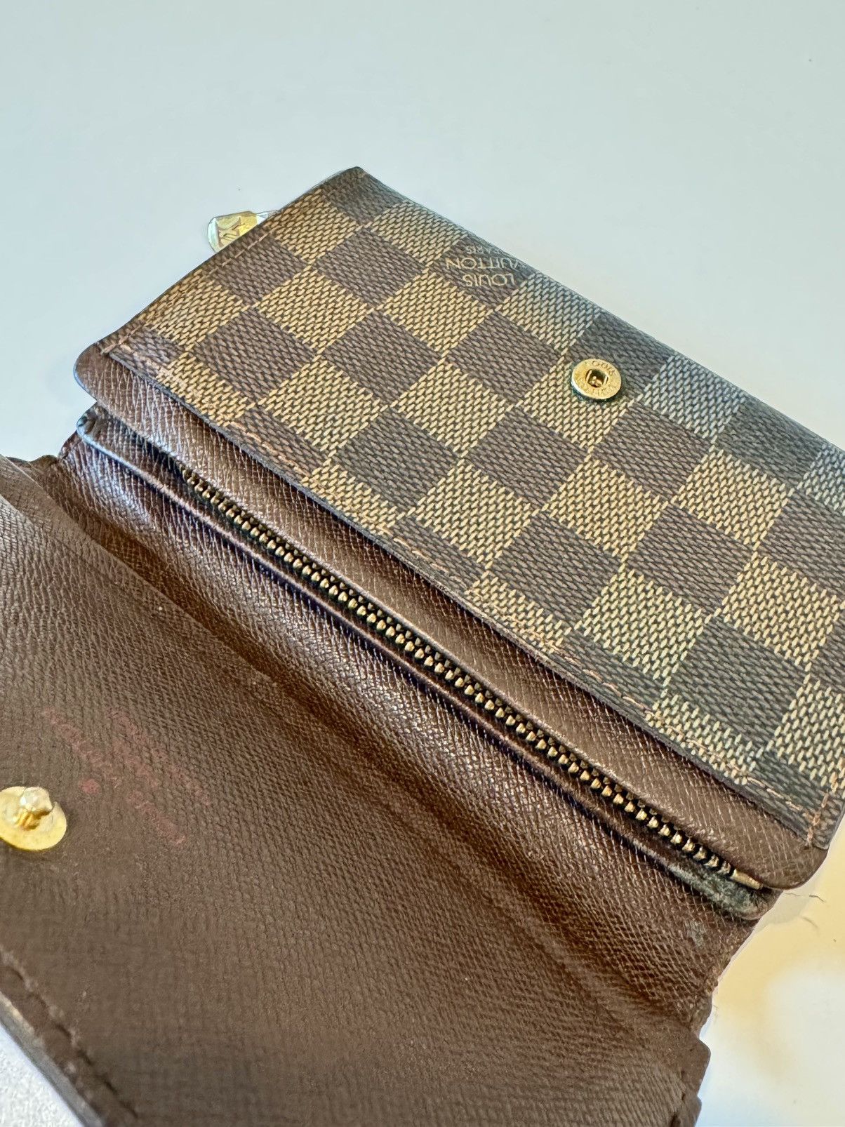 Louis Vuitton × Vintage Vintage Louis Vuitton Tri-Fold Wallet Brown Size ONE SIZE - 5 Thumbnail