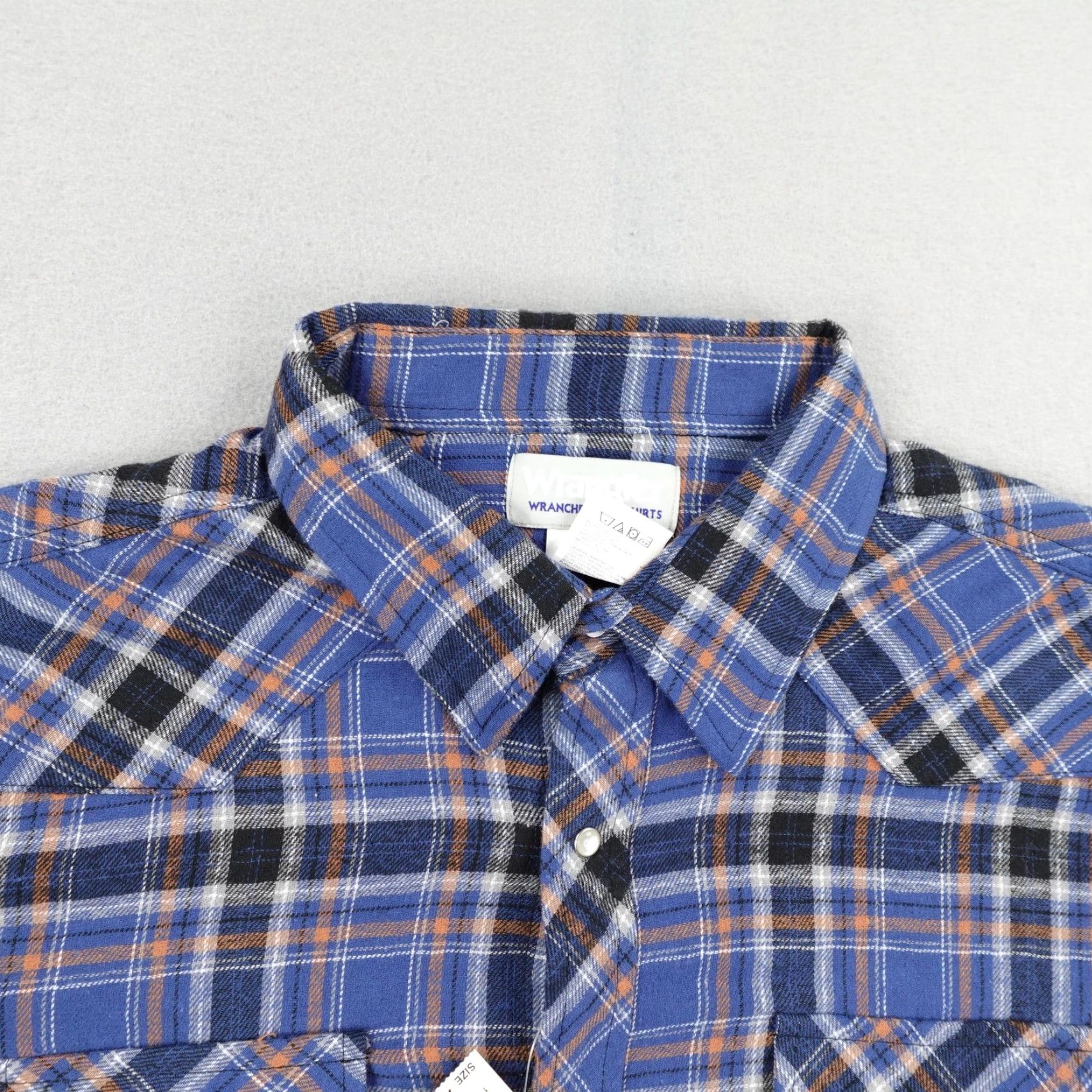 Wrangler Wrangler Shirt Men 2XL Plaid Flannel Wrancher Western Pearl Snap Rodeo Ranch NEW Size US XXL / EU 58 / 5 - 3 Thumbnail