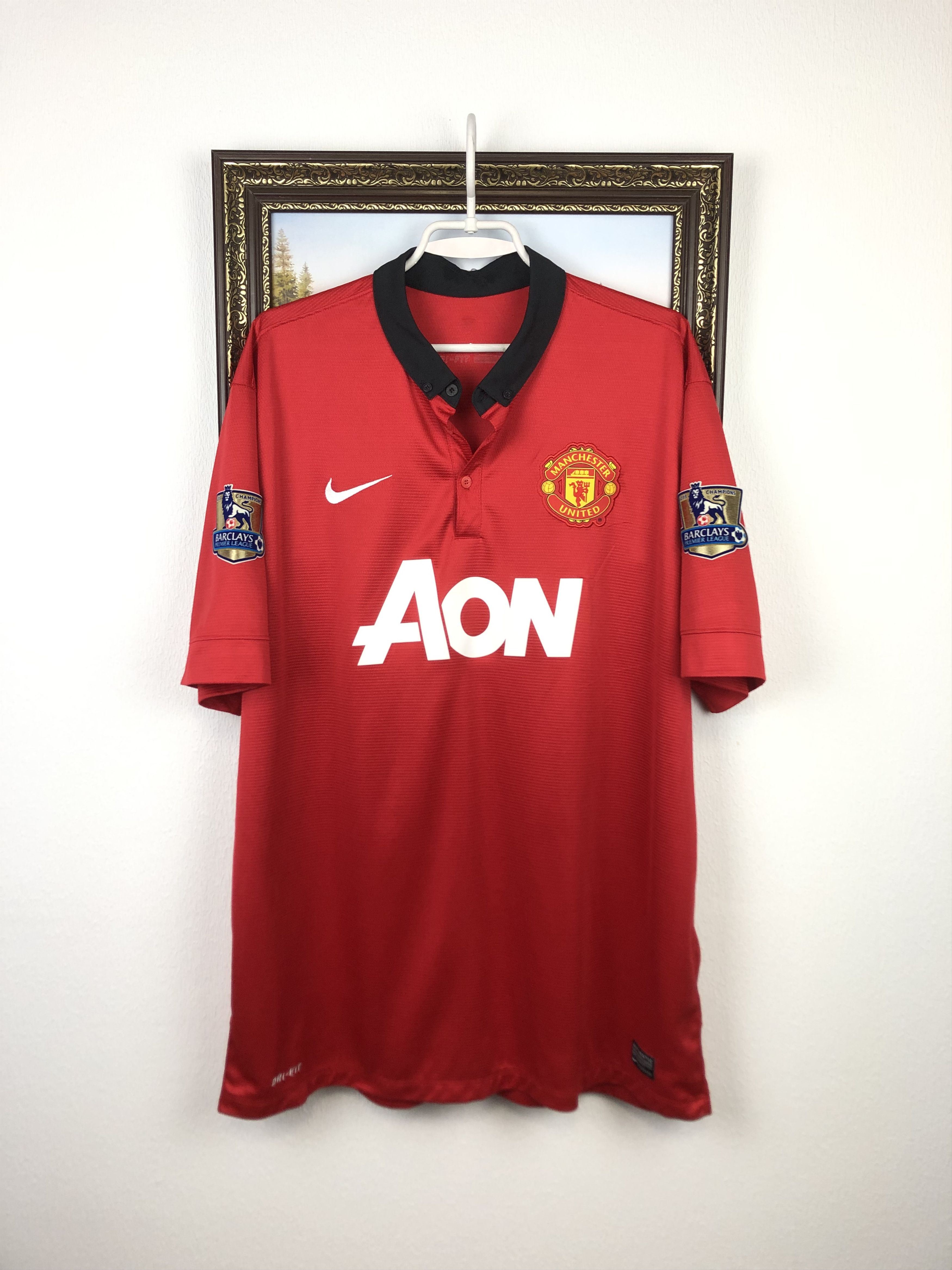Nike Manchester United football shirt 2013 Soccer Nike Jersey Size US XXL / EU 58 / 5 - 1 Thumbnail
