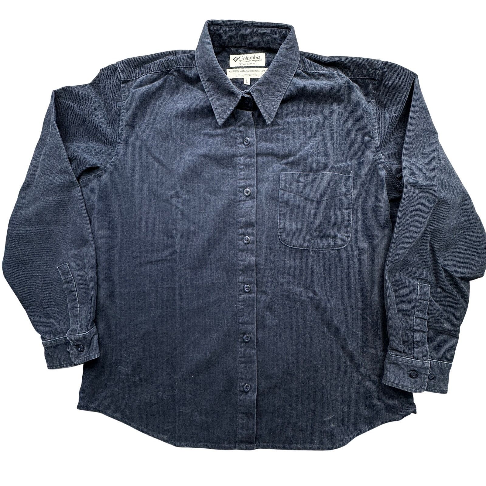 Columbia Vintage Columbia Corduroy Print Button Up Shirt Womens Large Size L / US 10 / IT 46 - 1 Thumbnail