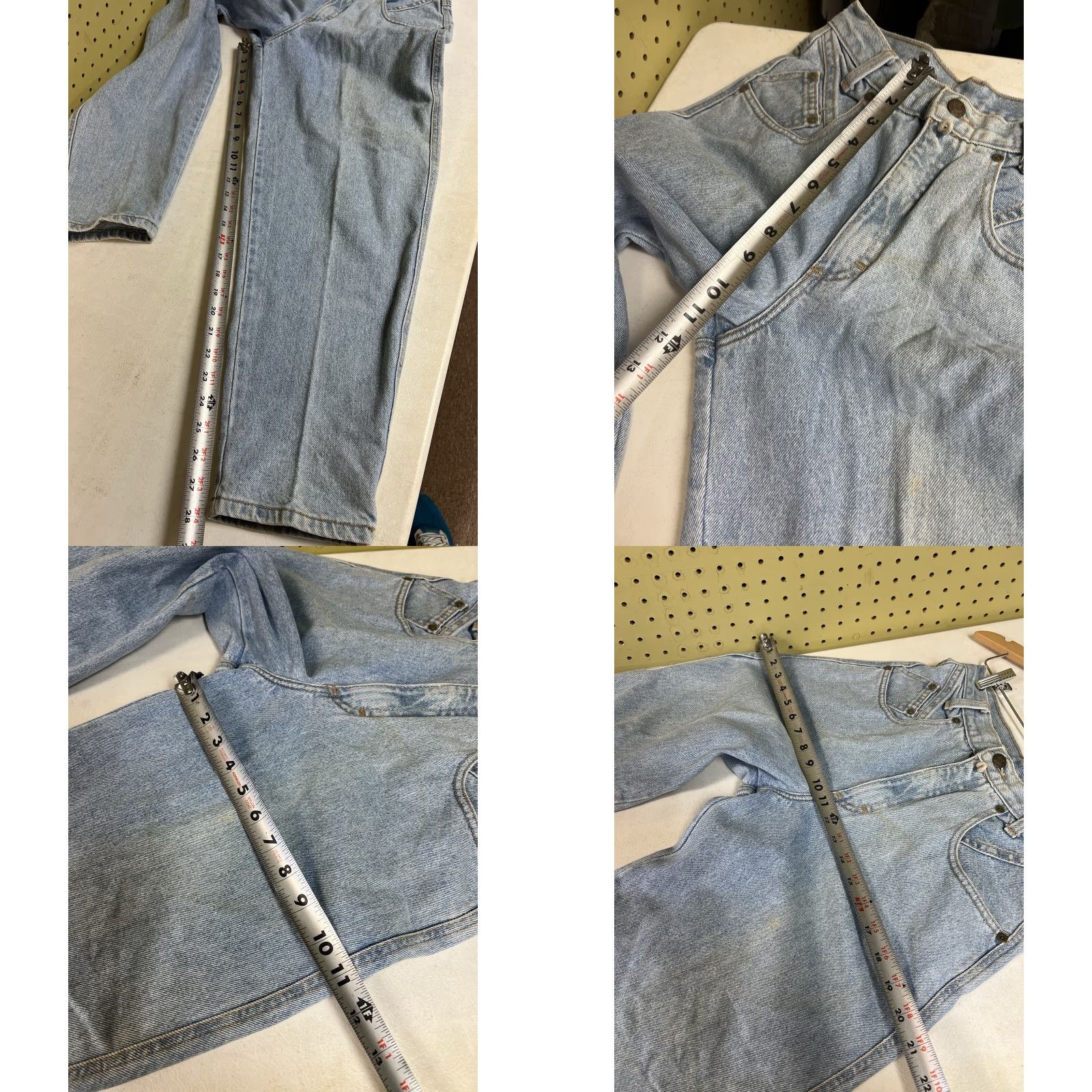 Vintage VINTAGE ZENA Jeans Tapered High Rise Mom Sz 6 Light Wash Blue Denim USA Made Womens Jeans Size 28" / US 6 / IT 42 - 8 Thumbnail
