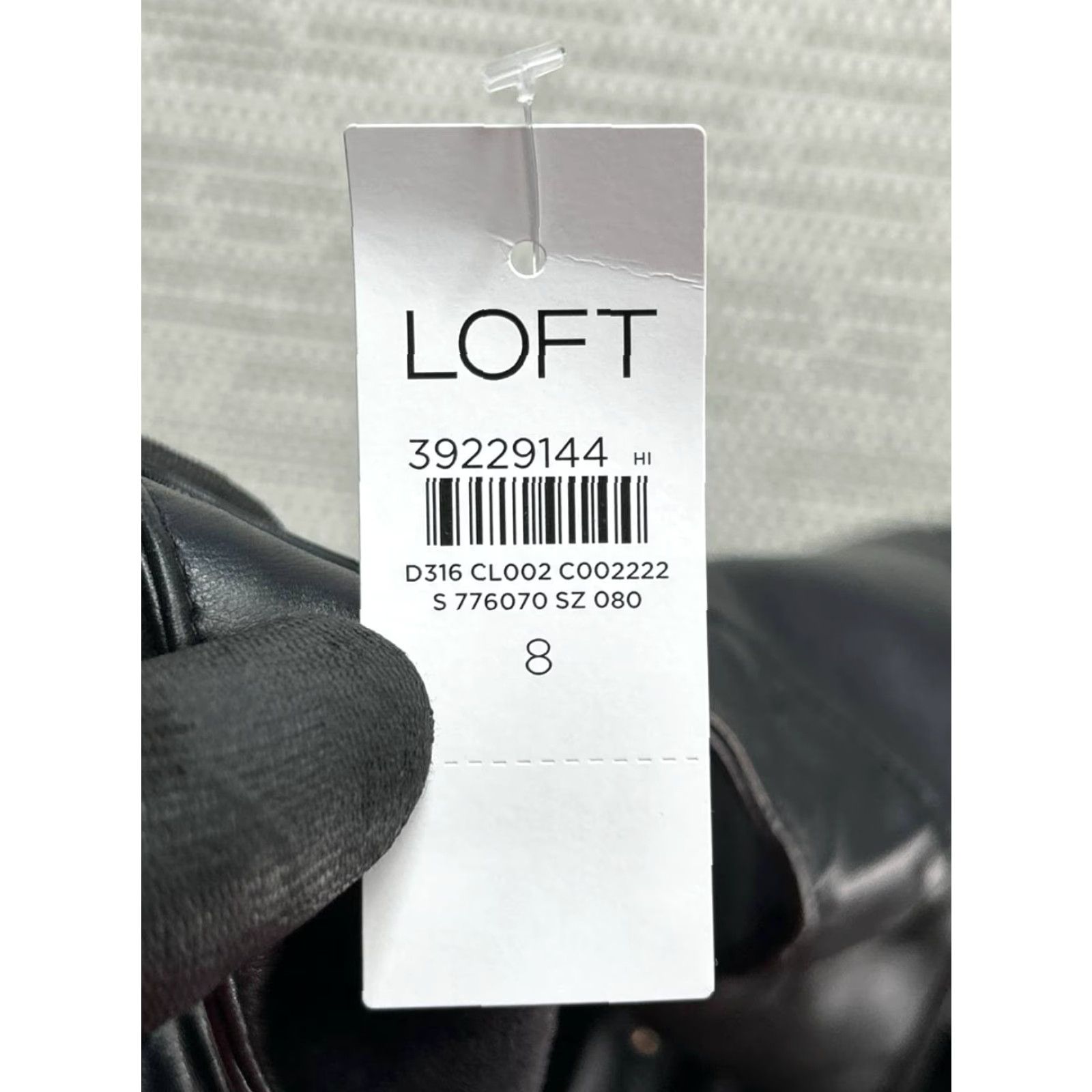 Loft VINTAGE Loft Dress Womens 8 Black Faux Leather Bodycon New Size M / US 6-8 / IT 42-44 - 5 Thumbnail