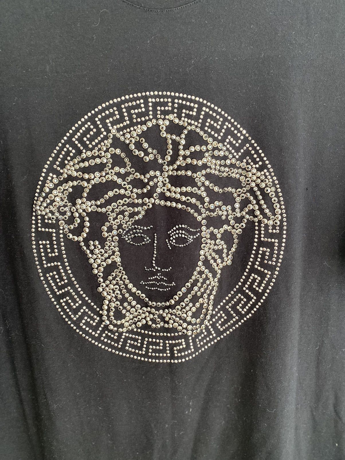 Versace Versace Crystal Medusa Black Tee Shirt Size US XXL / EU 58 / 5 - 6 Thumbnail