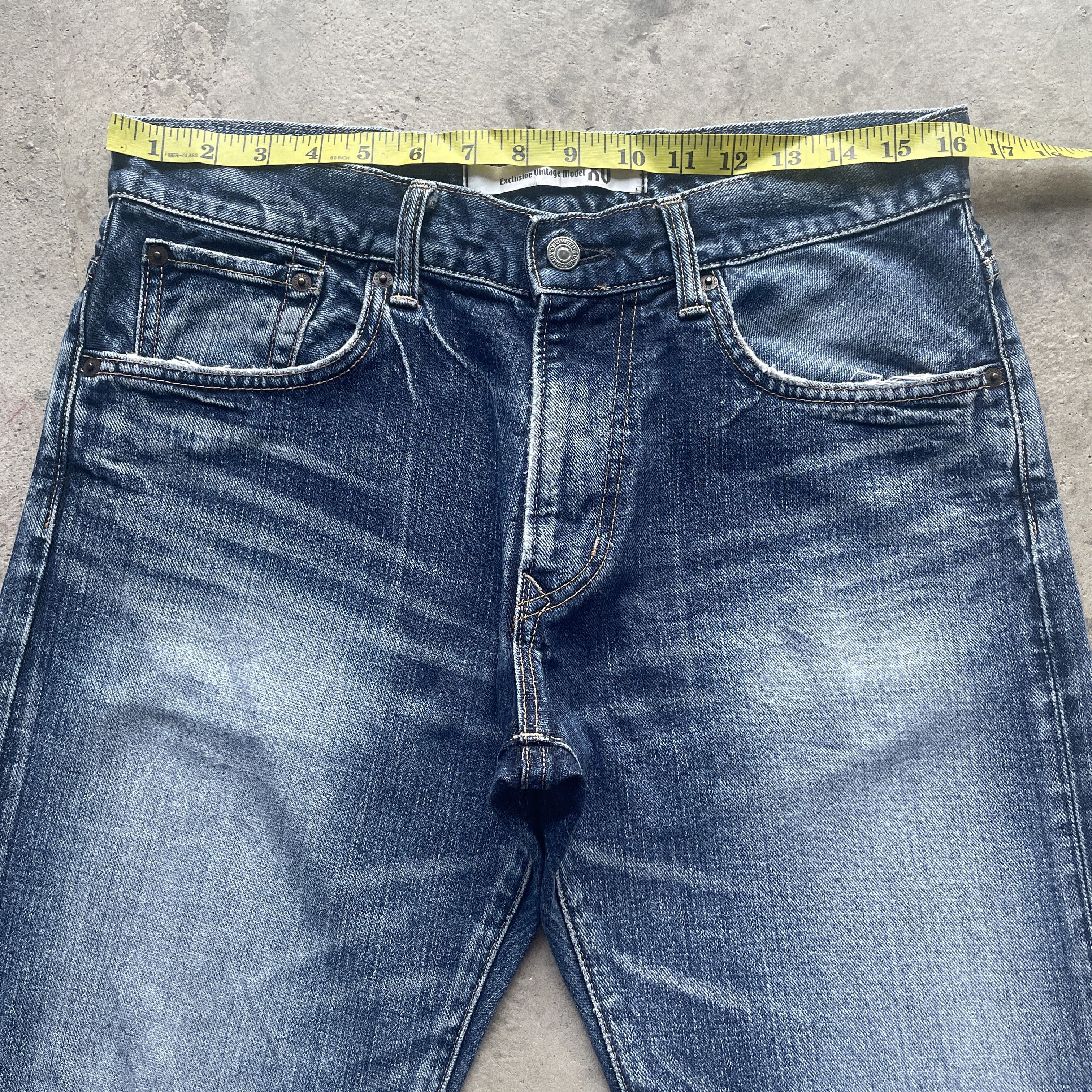 Edwin VINTAGE EDWIN XV JEANS FADED DENIM DISTRESSED PANTS W33 Size US 33 - 5 Thumbnail