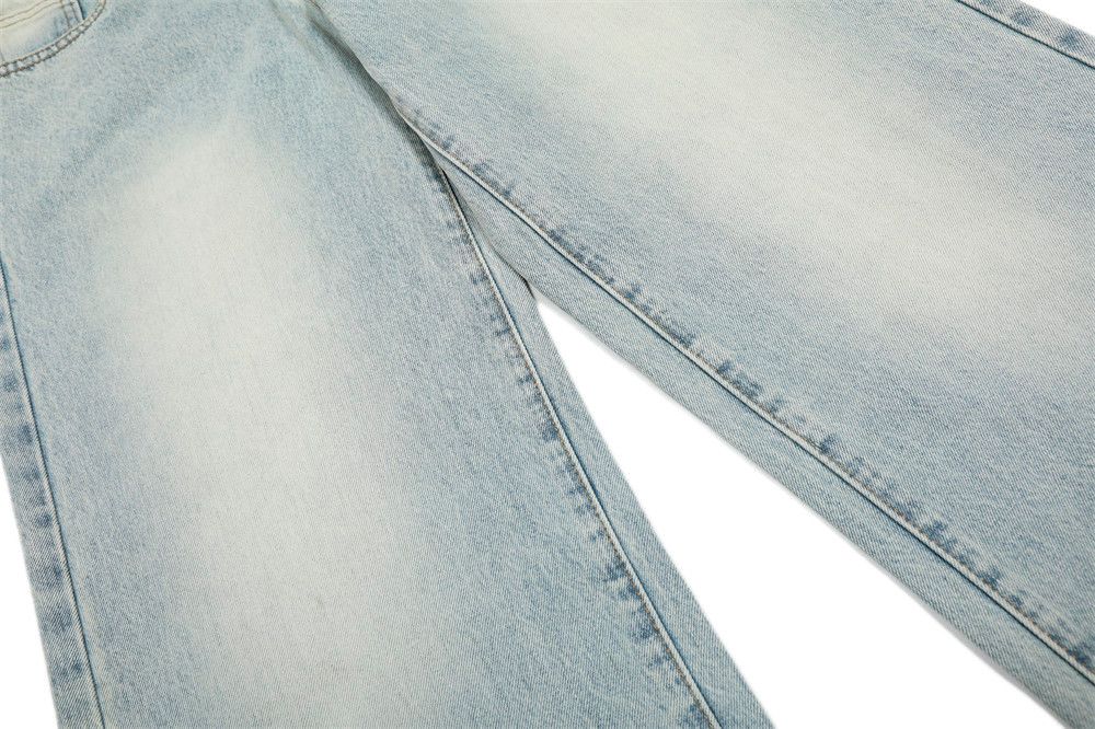 Japanese Brand × Jean Men's light washed distressed flared jeans Size US 32 / EU 48 - 6 Thumbnail