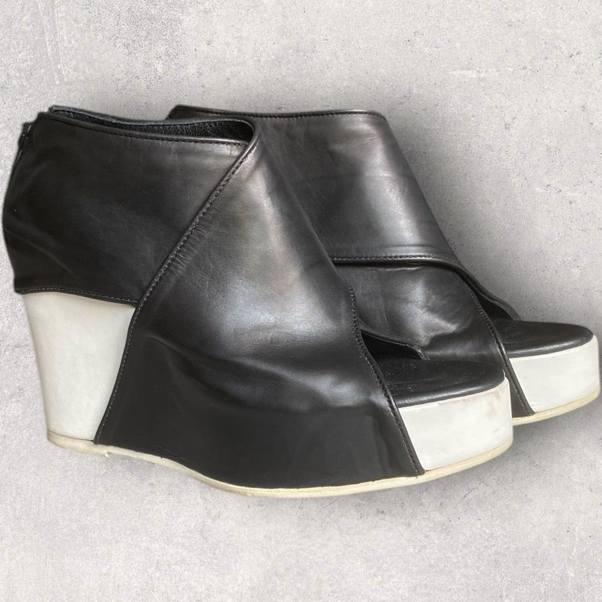 Ann Demeulemeester Open Toe Platform Heels Size US 6.5 / IT 36.5 - 2 Thumbnail