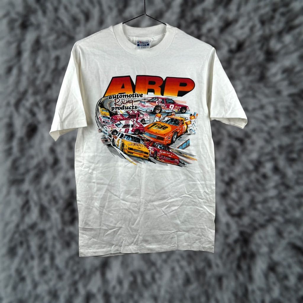Vintage VINTAGE ARP Racing Car T Shirt Adult M White Mens 1980s Size US M / EU 48-50 / 2 - 1 Thumbnail