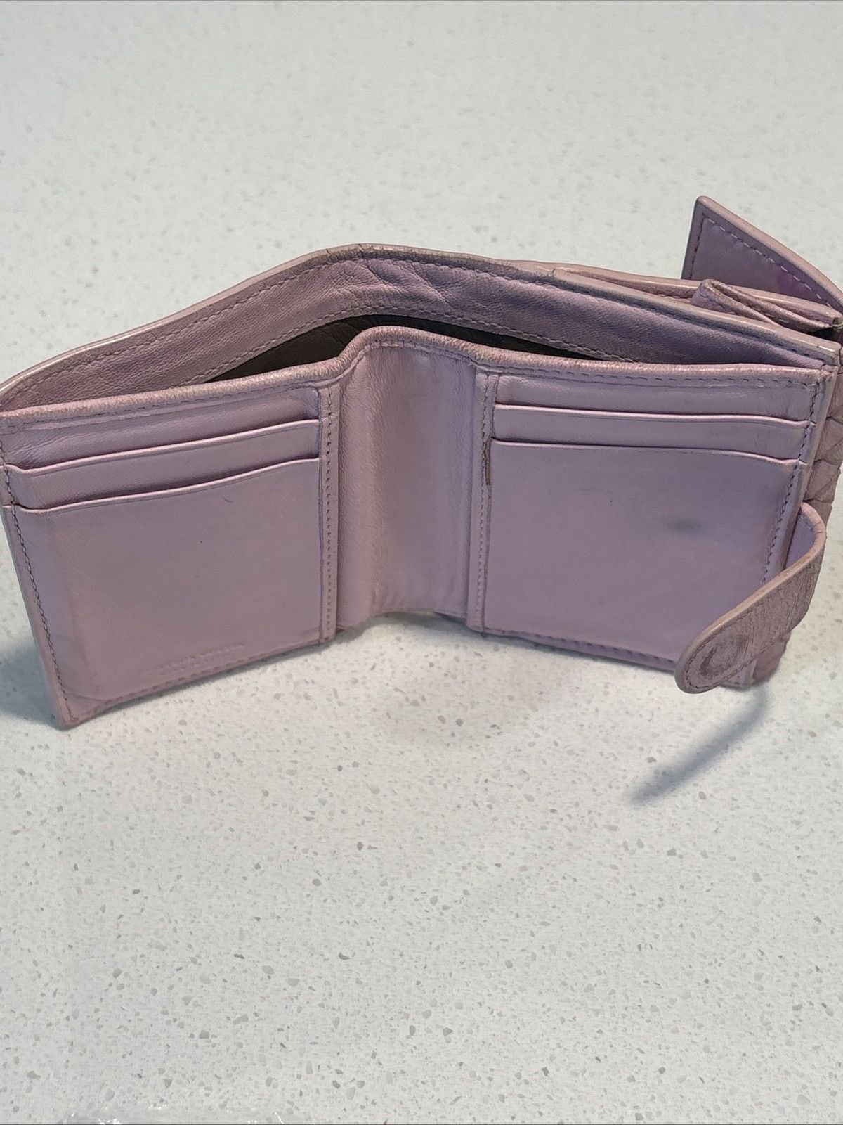 Bottega Veneta Bottega Veneta Pink Leather Woven Wallet Bi Fold Card Holder Size ONE SIZE - 11 Thumbnail