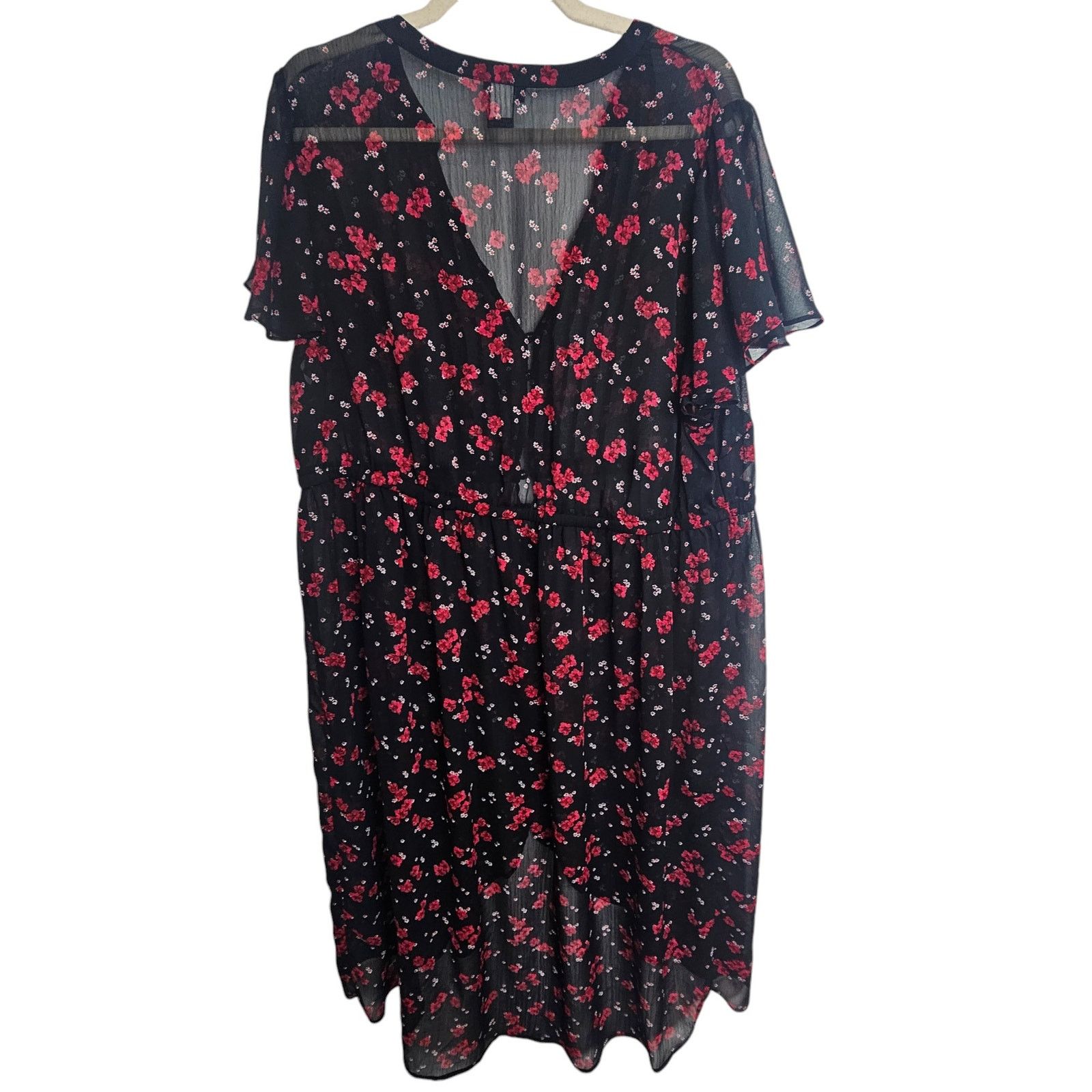 Torrid Torrid Women Floral Hilo Tunic Top Plus Size 2X Whimsygoth Size XXL / US 16-18 / IT 52-54 - 10 Thumbnail