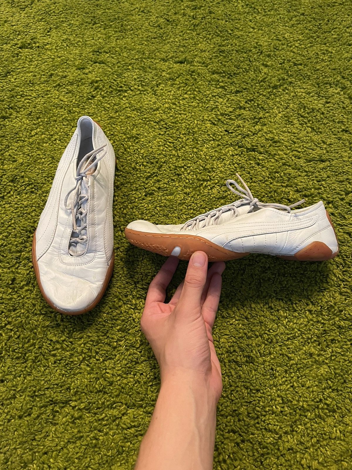 Designer × Puma × Vintage Puma 2000s vintage real leather sneakers Y2K Size US 9 / IT 39 - 1 Thumbnail