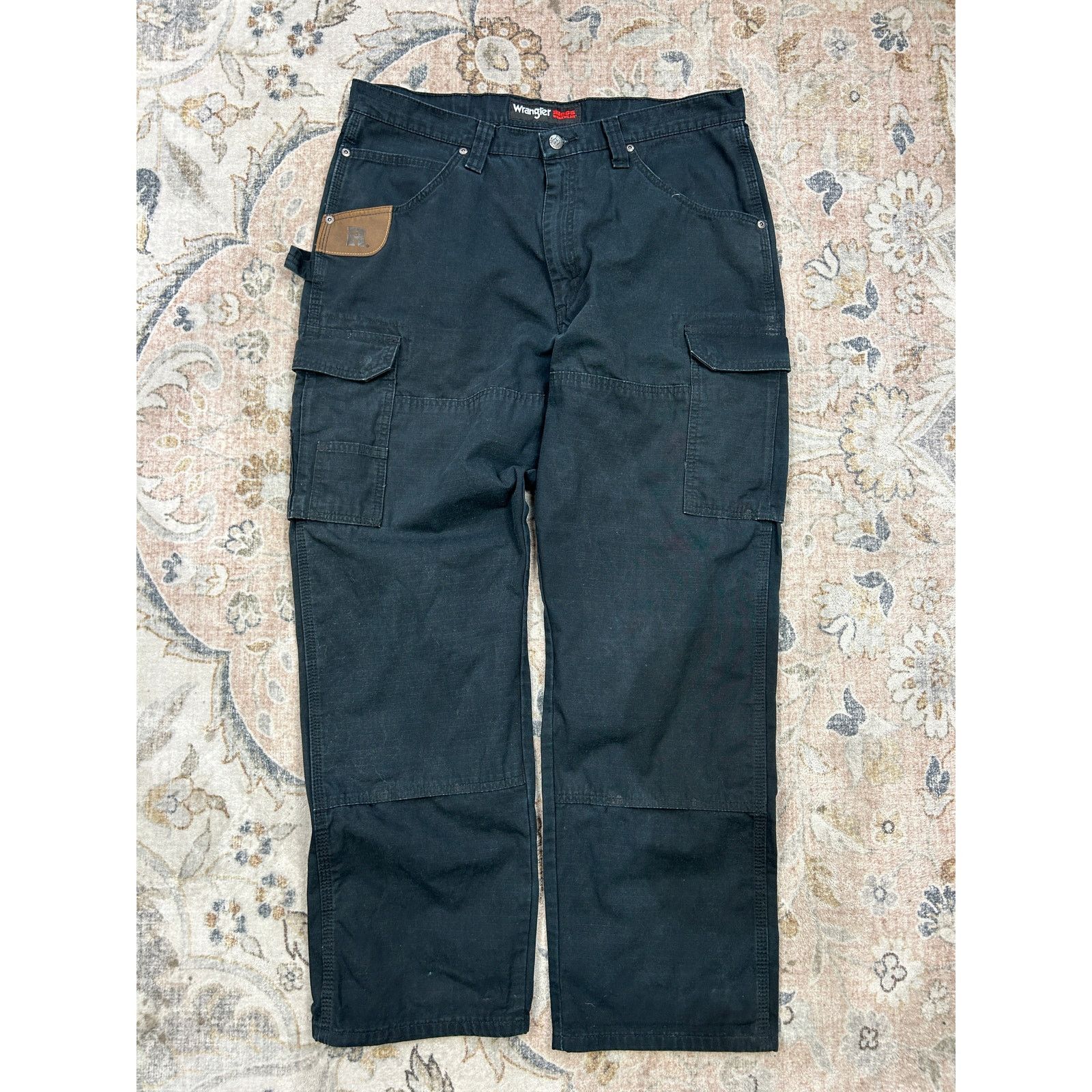 Wrangler Wrangler Riggs Work Wear Cargo Rip Stop Carpenter Pants 36W Size US 36 / EU 52 - 1 Thumbnail