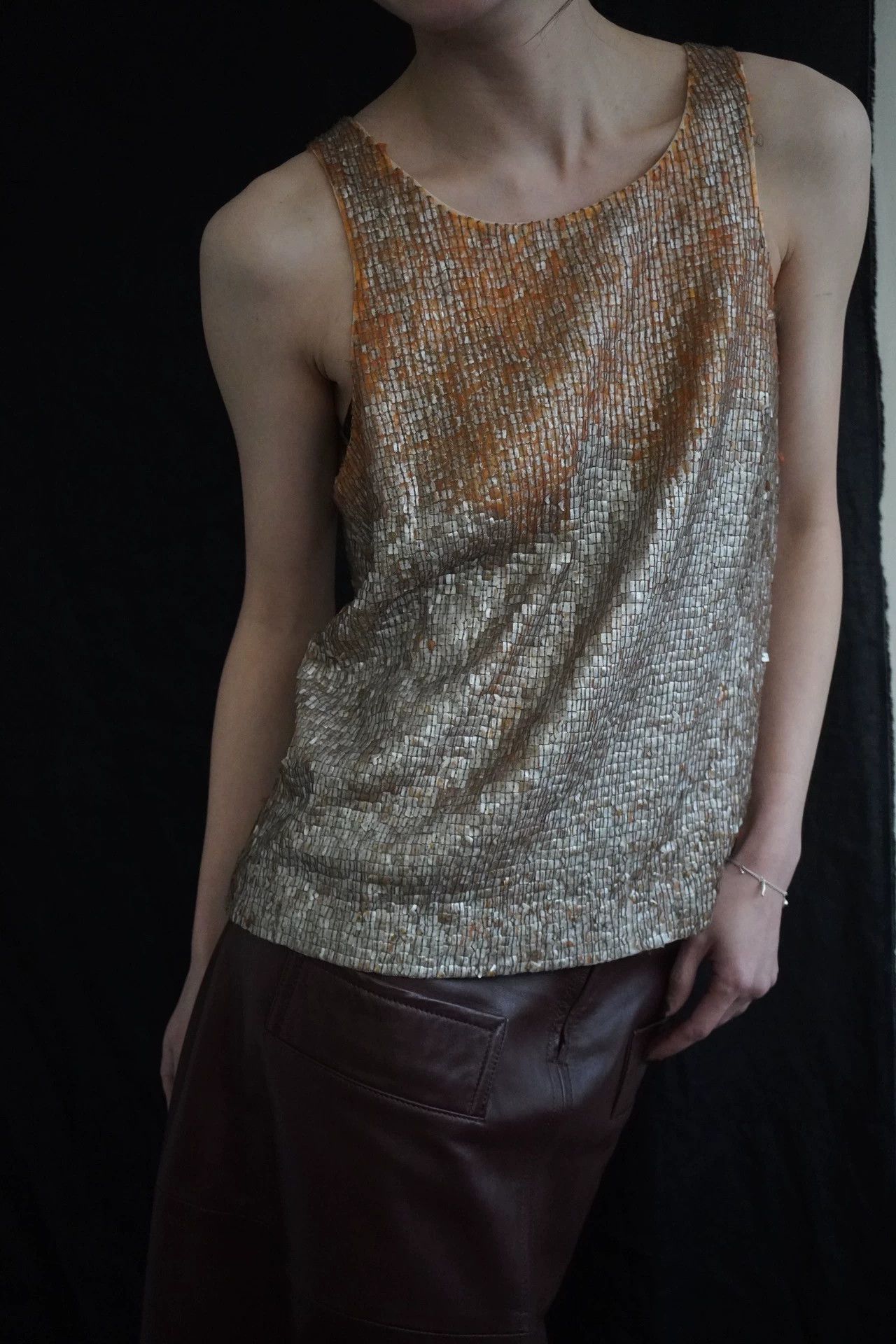 Loewe LOEWE 80s Hand-Sewn Sequins Silk Gradient Vest M Size M / US 6-8 / IT 42-44 - 6 Thumbnail