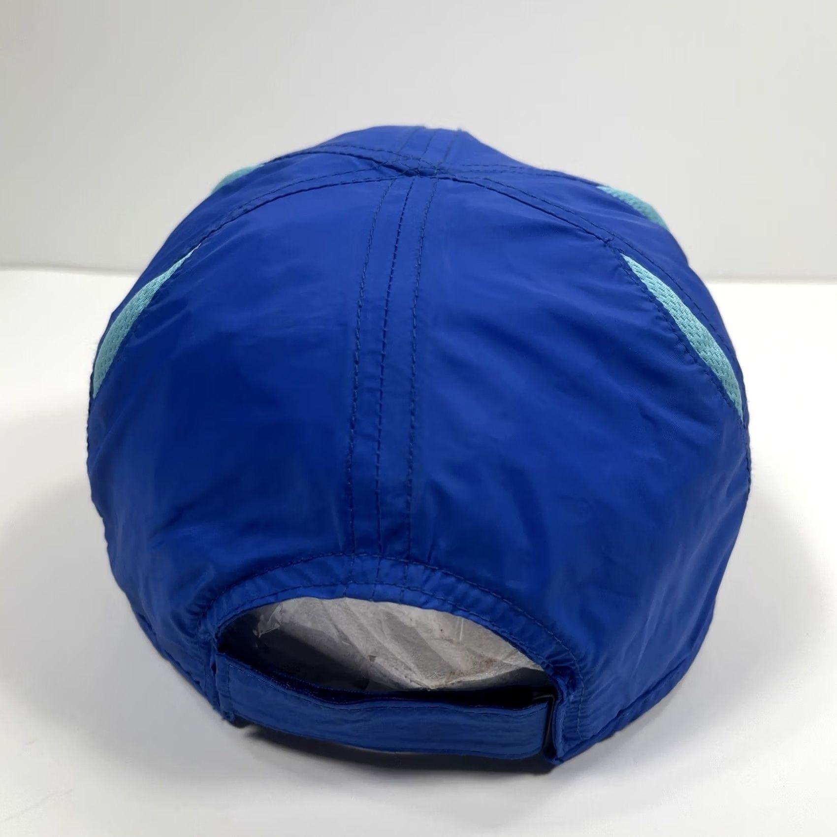 Vintage SO Hat Baseball Cap Adult Adjustable Blue 100% Polyester Vented Triathlon Running Cap Unisex Adults Accessories Mens Womens Size ONE SIZE - 5 Thumbnail