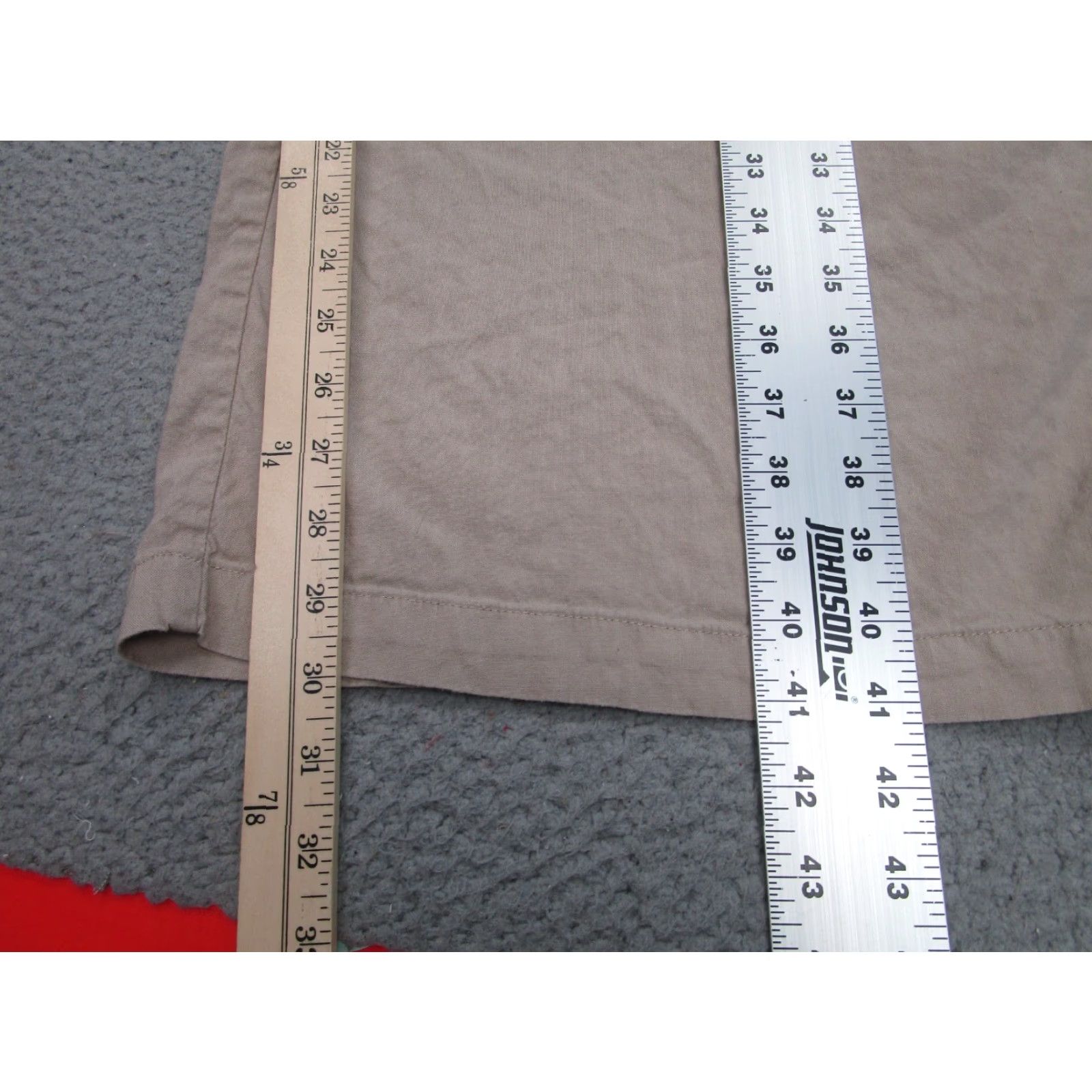 Vintage Stretch Linen Pants Womens 16 Oatmeal Wide Leg Beach Coastal Resort Clean Girl Size 38" / US 16 / IT 52 - 4 Thumbnail