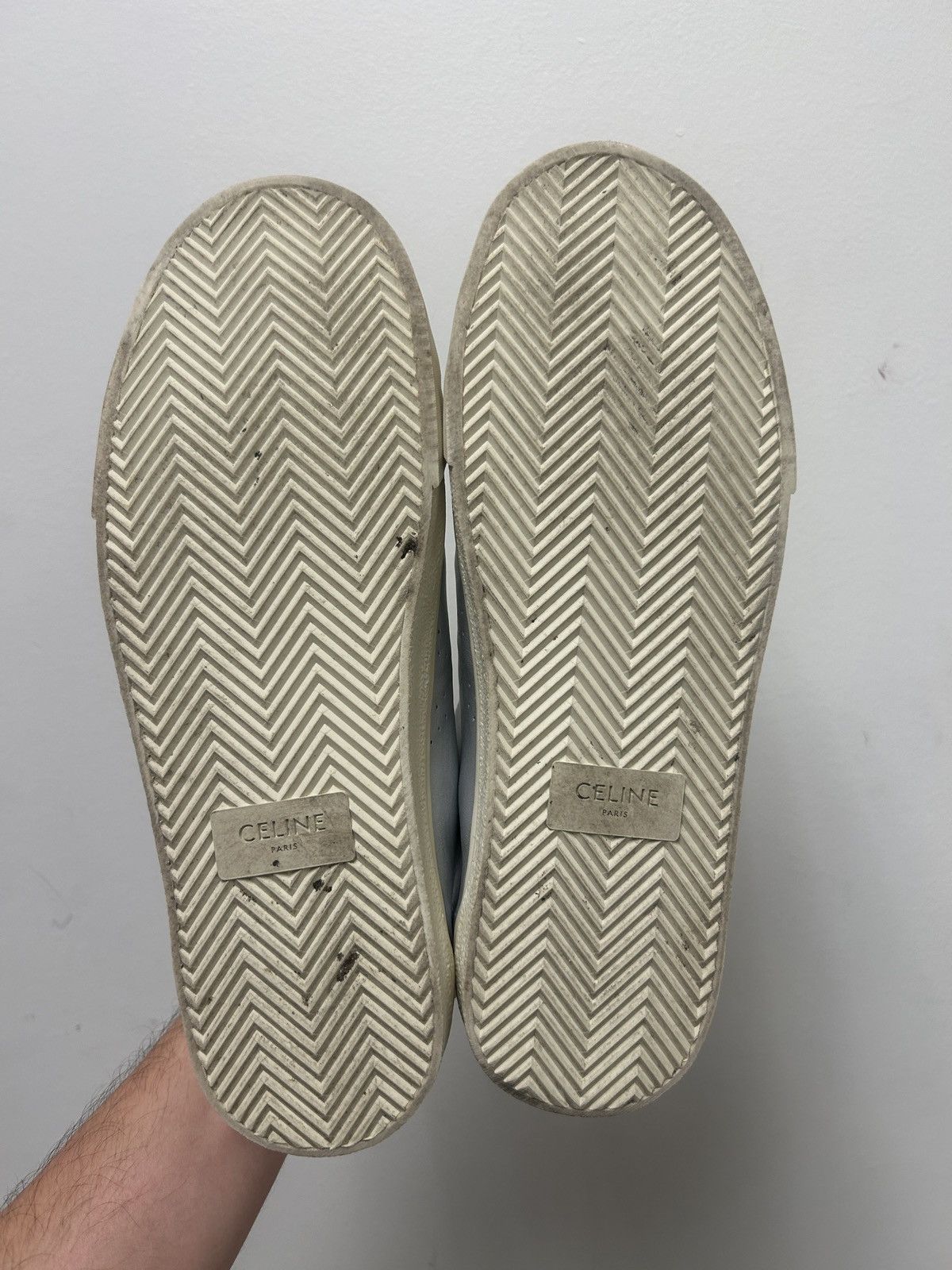 Celine WB! HEDI SLIMANE Triomphe Perforated Sneakers Size US 9 / EU 42 - 8 Thumbnail