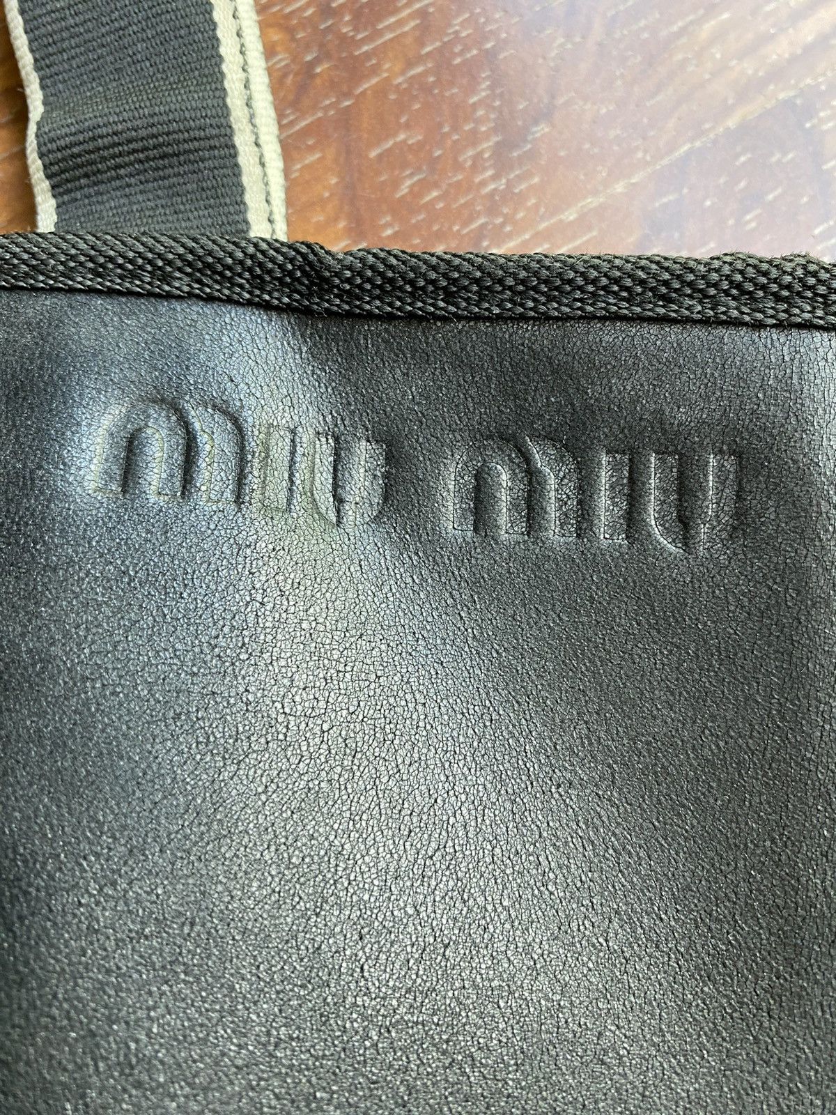 Miu Miu MIU MIU black leather tote bag Size ONE SIZE - 14 Thumbnail