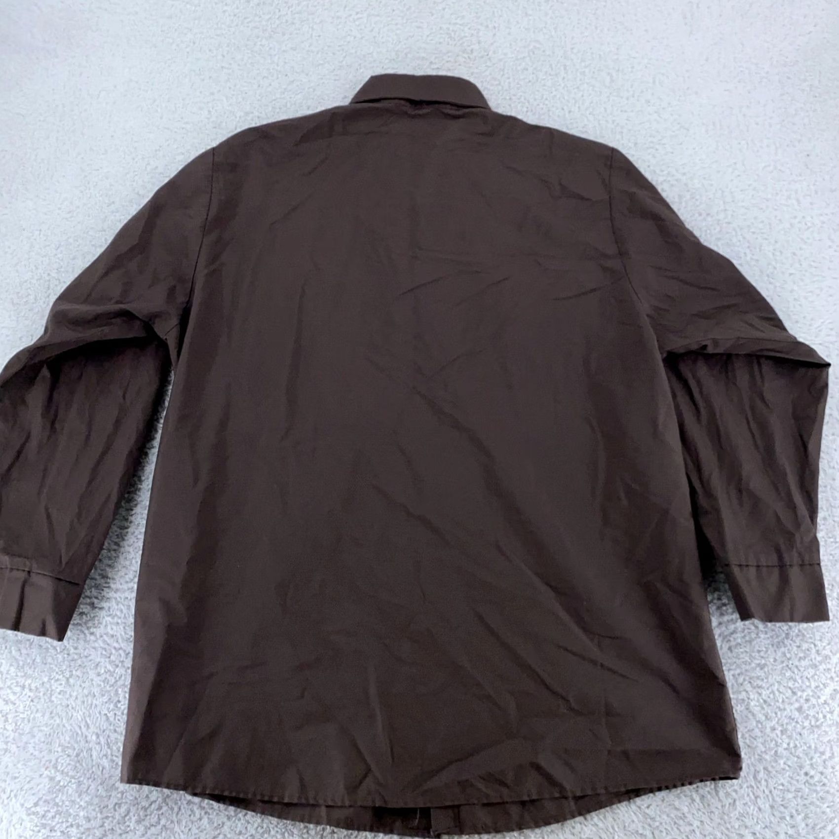 Vintage Kraft Dairy Group Shirt Mens Large/XL Vintage Button-Up with Pockets Embroidered Brown Long Sleeve Carded 90s Werk Uniform Decorative Collectible Mens Size US L / EU 52-54 / 3 - 3 Thumbnail