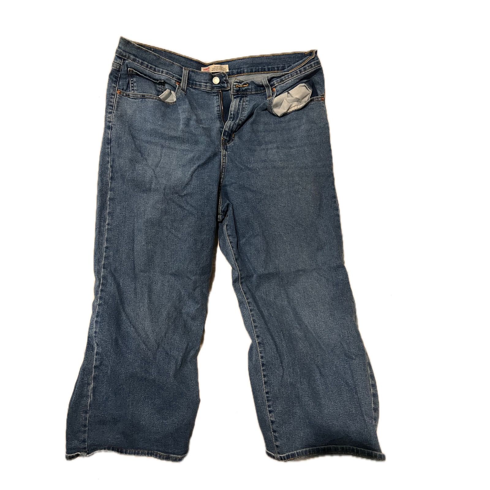 Levi's Levi's Signature Heritage HighRise Loose Crop Jeans Wmns 20W Size 42" / US 20 - 1 Thumbnail