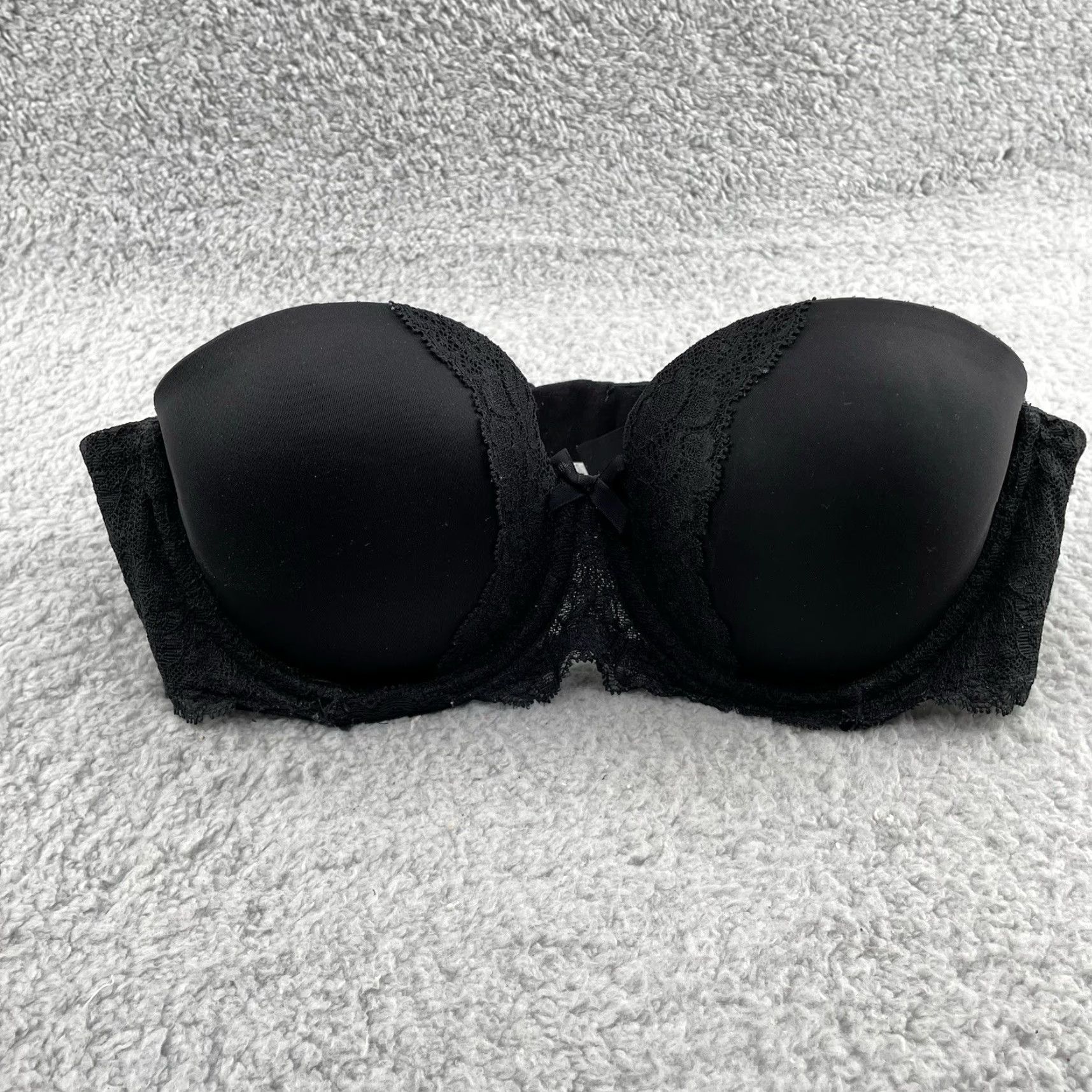 Victoria's Secret Victoria’s Secret Bra 34B Womens Dream Angels Coquette Padded Black Floral Lace Underwired Push Up Bra Brand Victoria's Secret 34B Size ONE SIZE - 2 Thumbnail