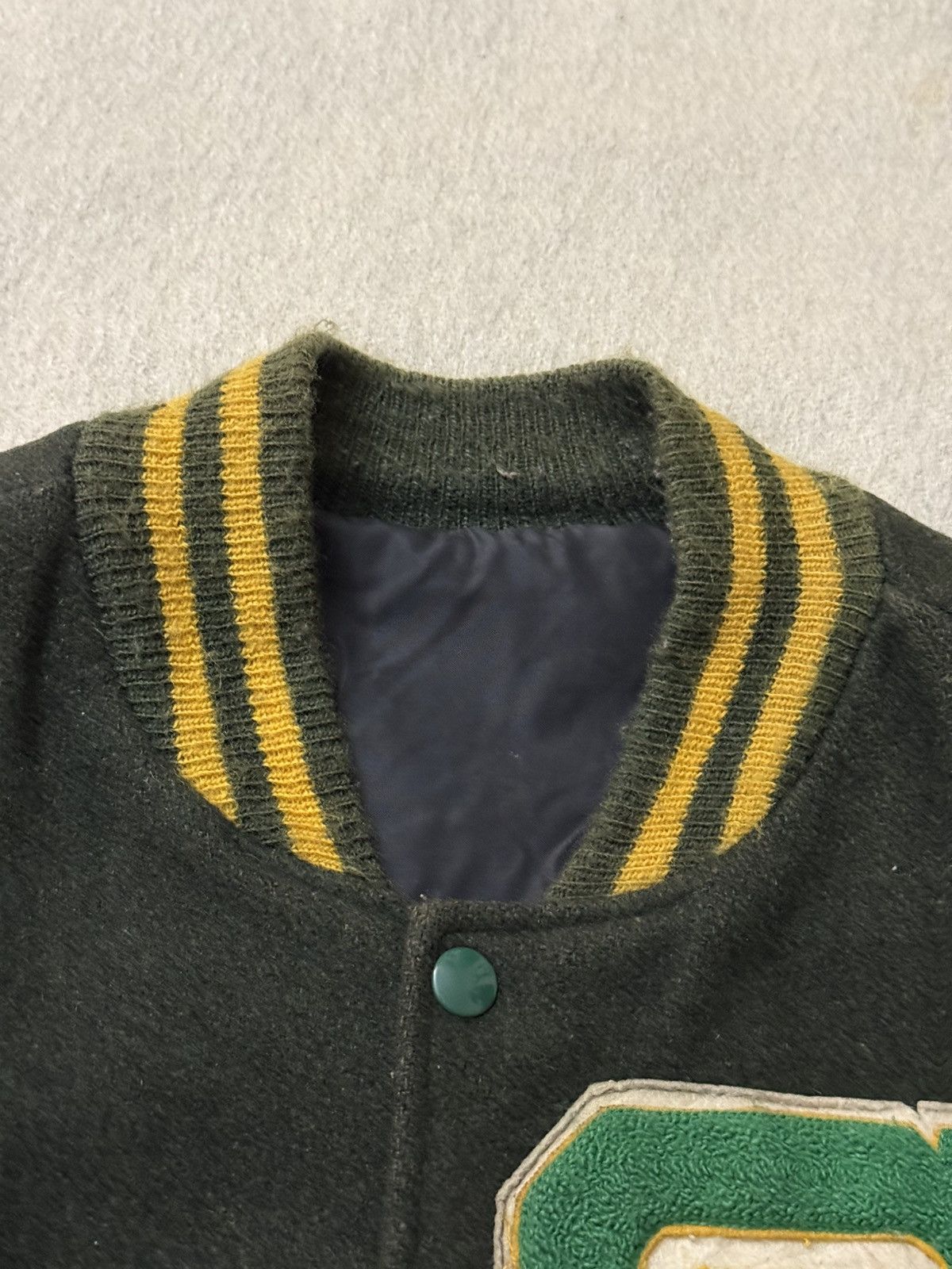 Vintage Vintage 60s 70s SL Teddy Varsity Jacket Small Saint Laurent Size US S / EU 44-46 / 1 - 13 Thumbnail