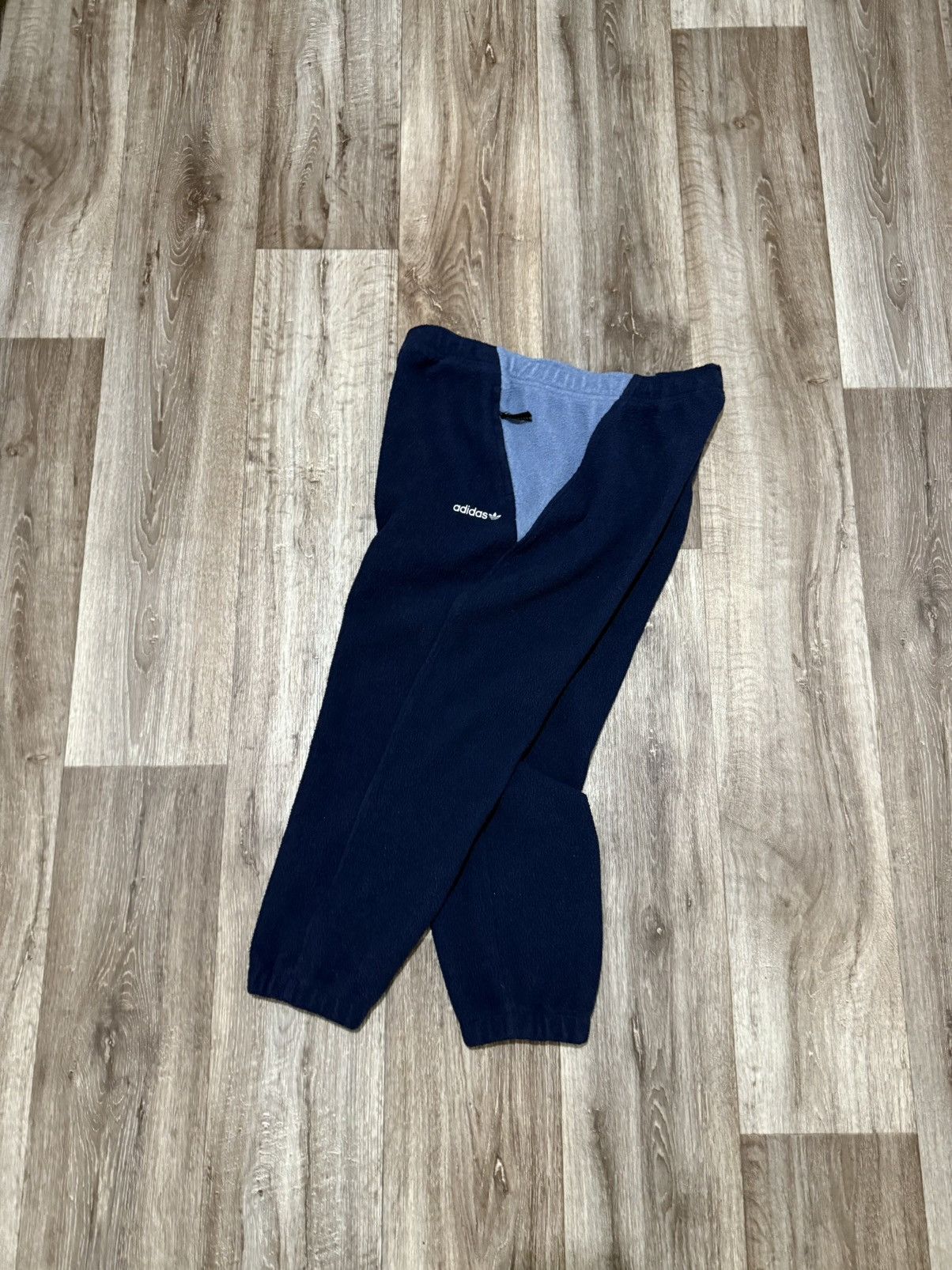 Adidas ADIDAS FLEECE SWEATPANTS MEN’S NAVY BLUE RARE Y2K PANTALONE Size US 35 - 8 Thumbnail